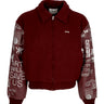 Giubbotto College Uomo Art Saves College Jacket Bordeaux 074J