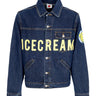 Giubbotto Jeans Uomo Icecream Cowboy Denim Trucker Jacket Indigo ICD25108