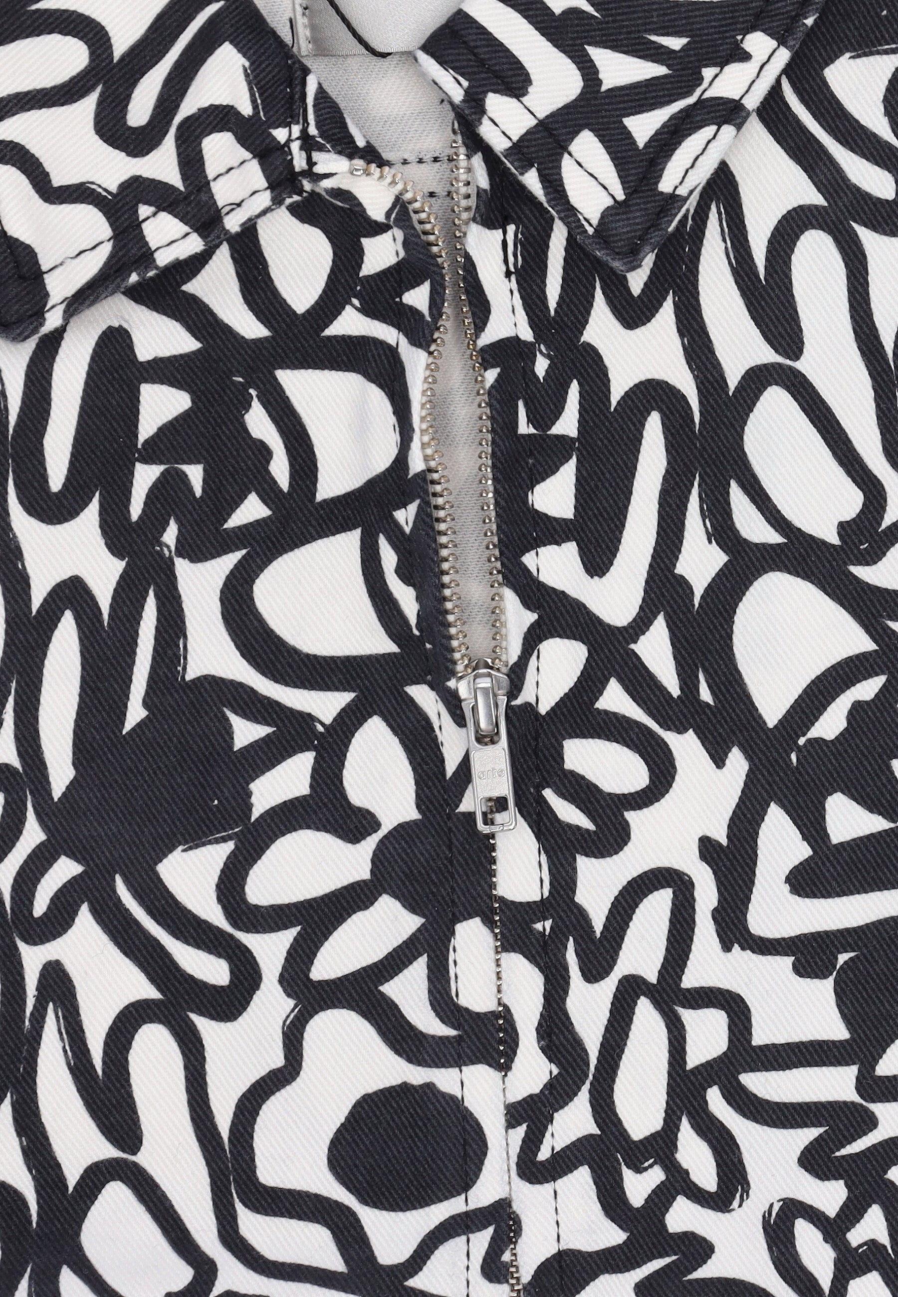 Giubbotto Uomo Allover Flowers Jacket Black/white 043J