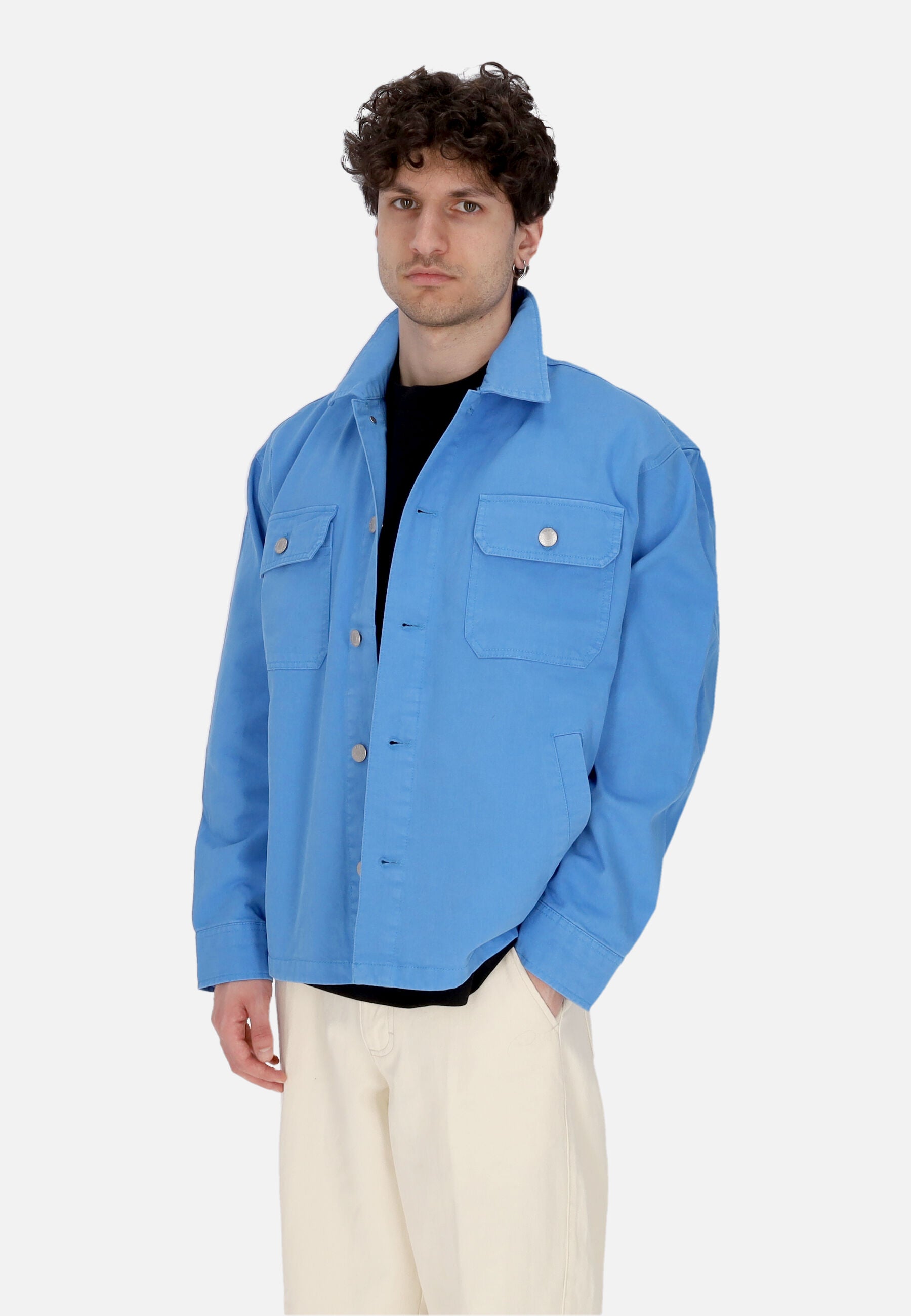 Giubbotto Uomo Division Shirt Jacket Pigment French Blue 121160054