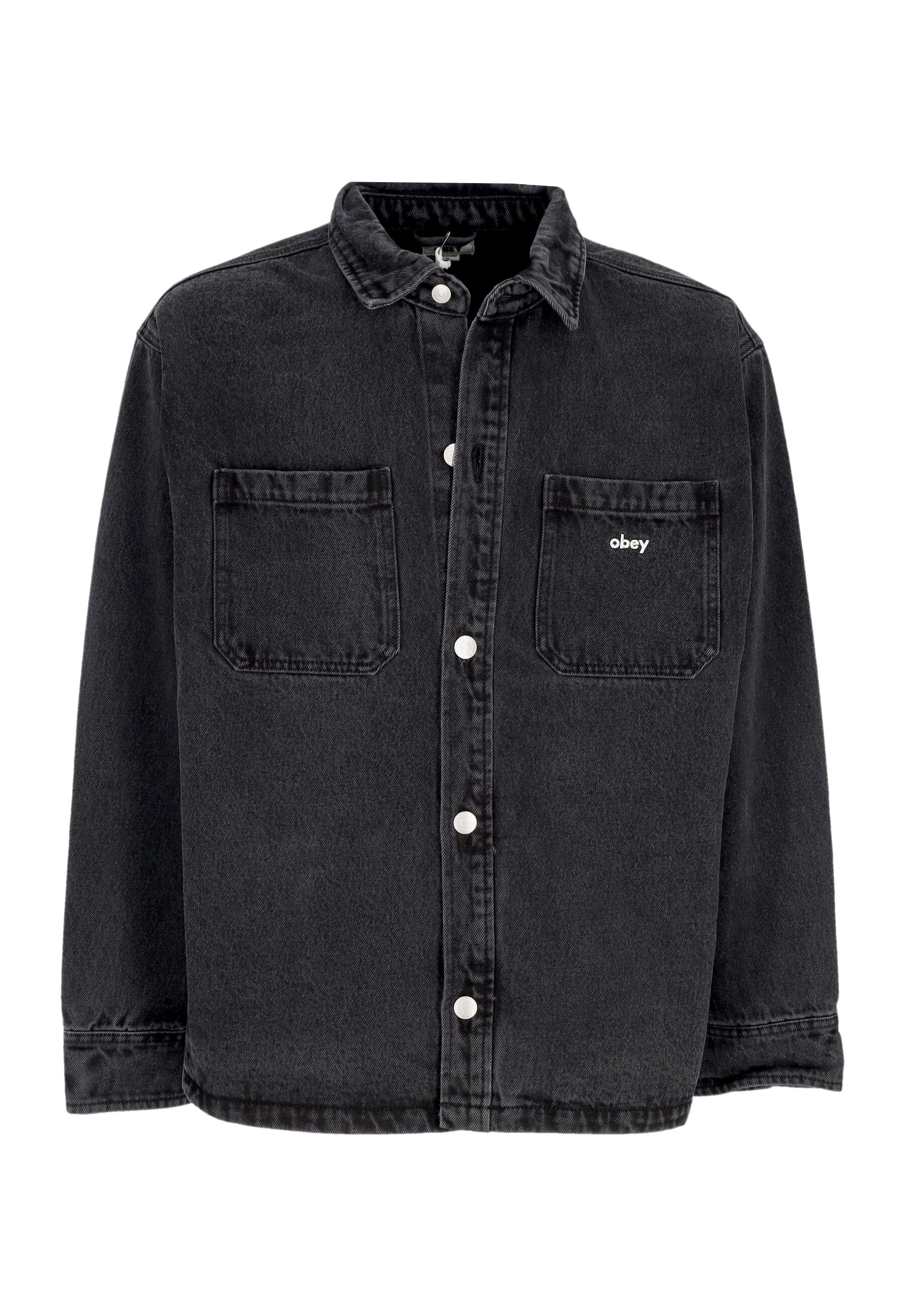 Giubbotto Uomo Winston Shirt Jacket Faded Black 121160057