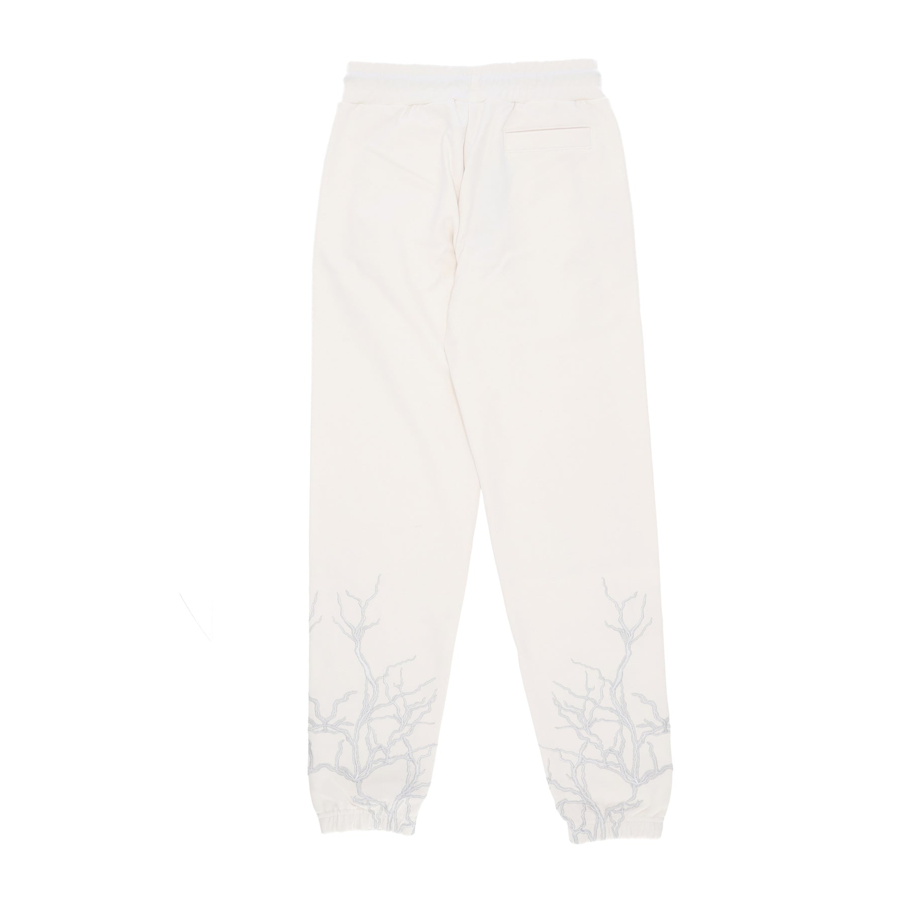 Pantalone Tuta Leggero Uomo Embroidery Lightning Pants White/grey PH00536