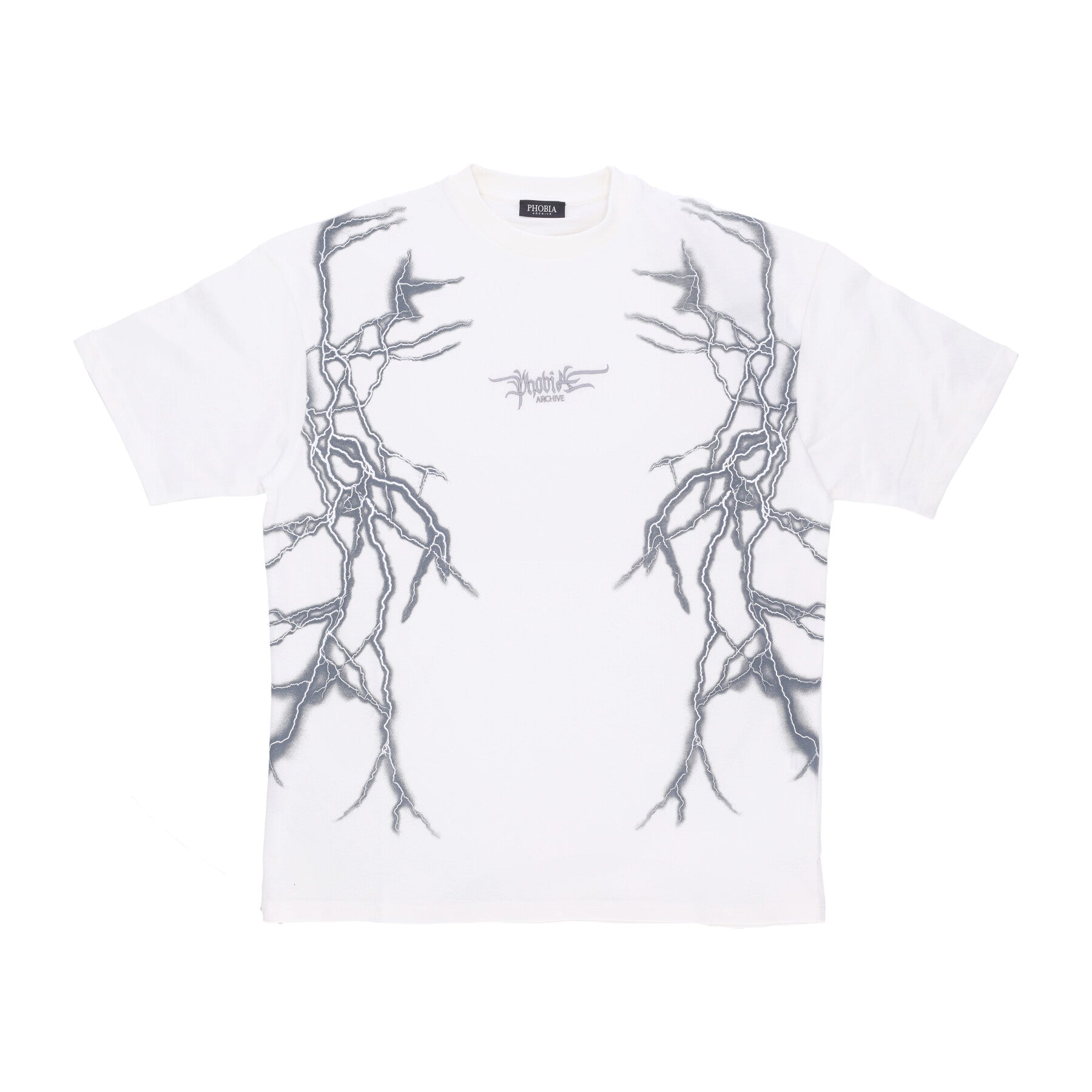 Maglietta Uomo Lateral Lightning Print Tee White/grey PH00559