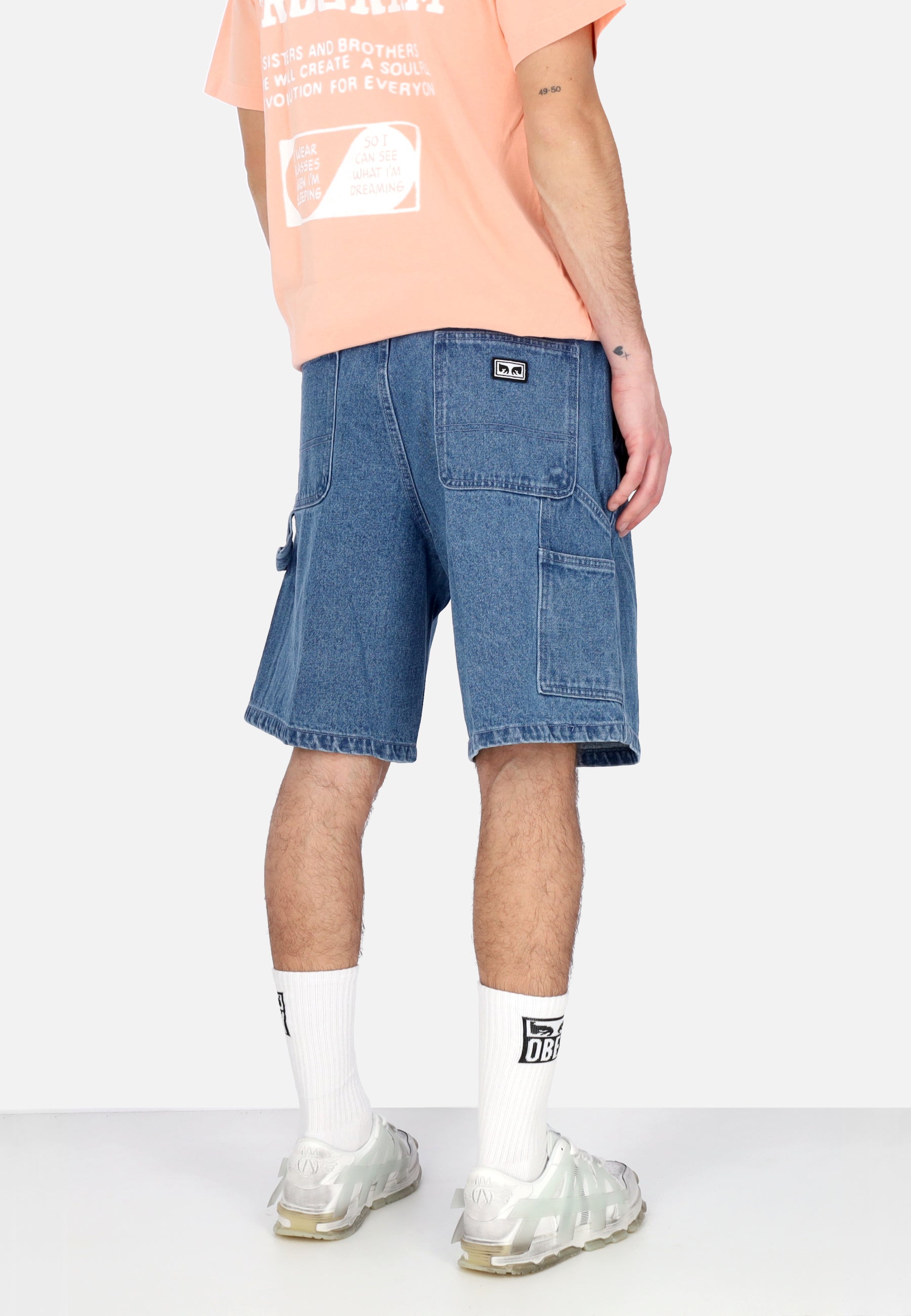 Jeans Corto Uomo Bigwig Denim Carpenter Short Light Indigo 172100084