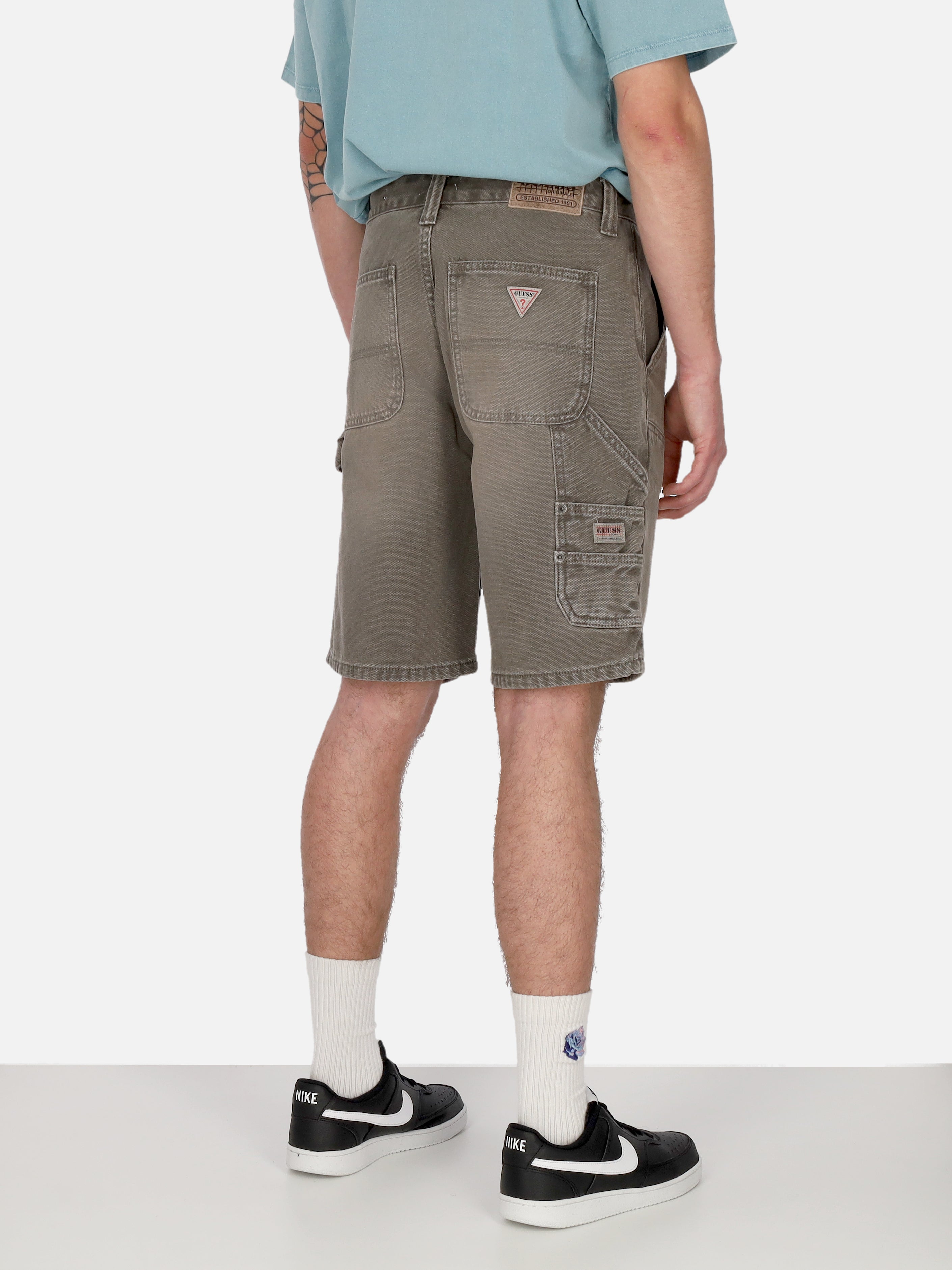 Jeans Corto Uomo Go Stainer Carpenter Short Go Stained Green M4GG40WG160