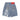 Jeans Corto Uomo Printed Flames And Logo Shorts Blue Denim VS01149