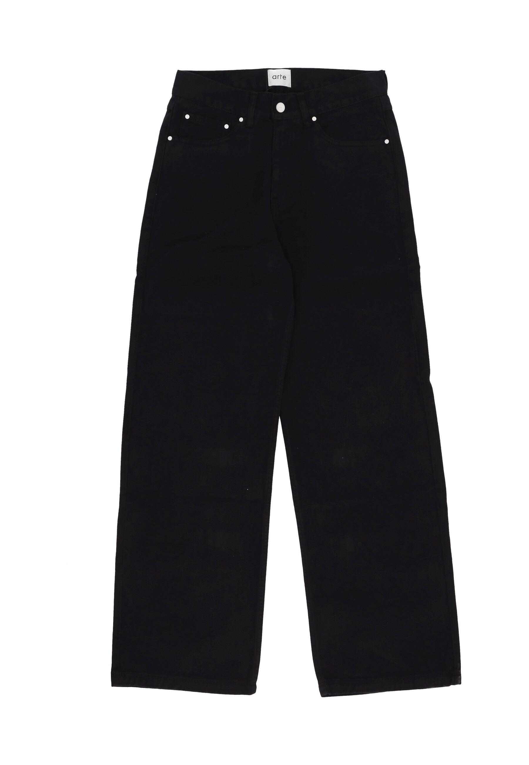 Jeans Uomo Back Pocket Graphic Pants Black 080P1