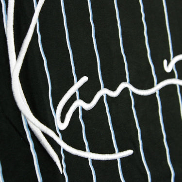 Maglietta Uomo Signature Pinstripe Tee Black/white/light Blue 6069899
