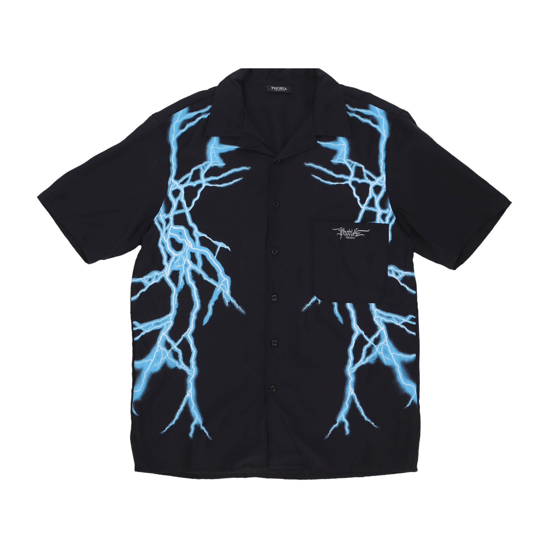 Maglietta Uomo Lateral Lightning Shirt Black/light Blue PH00576