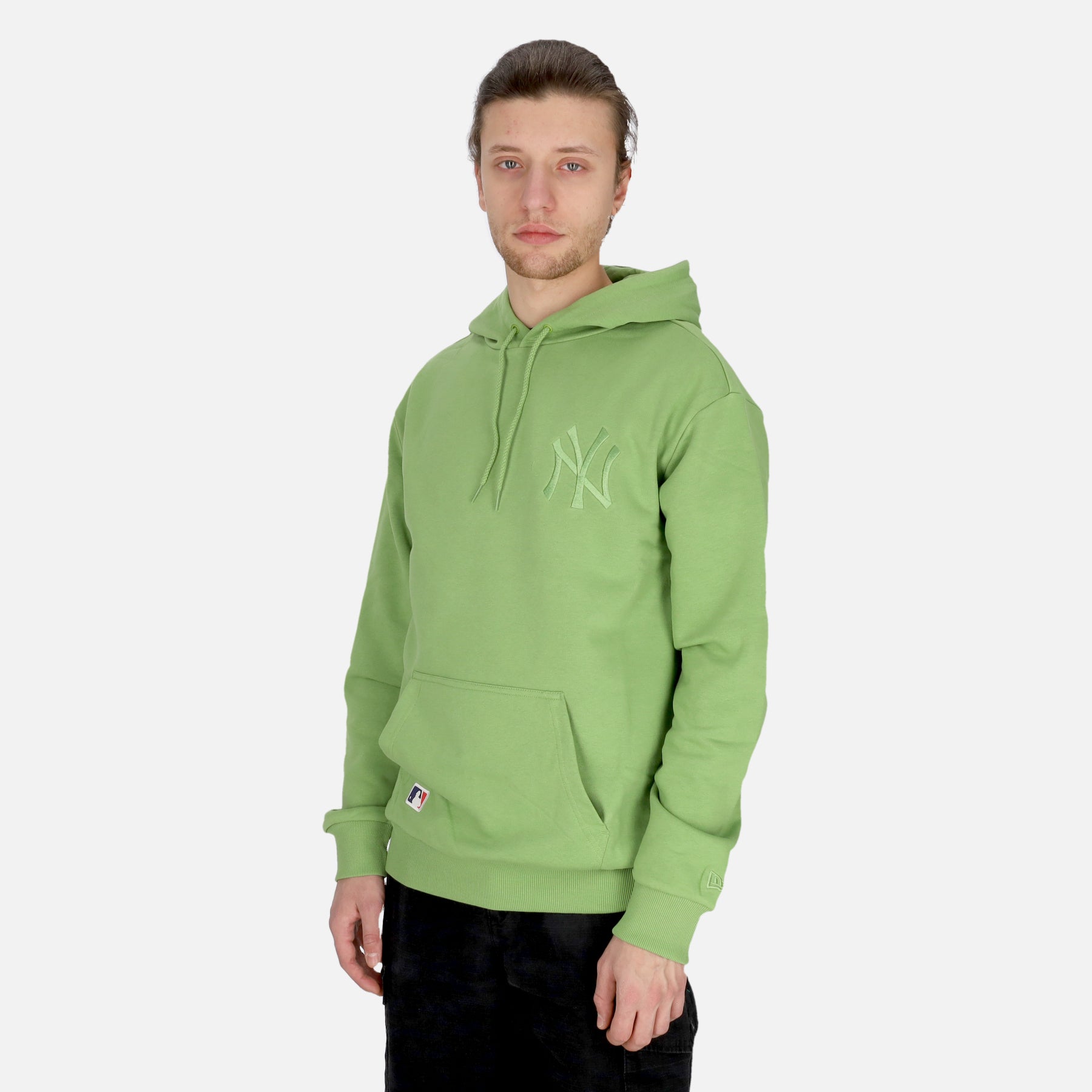 Felpa Cappuccio Uomo Mlb League Essentials Oversize Hoodie Neyyan Magic Green/magic Green 60435551