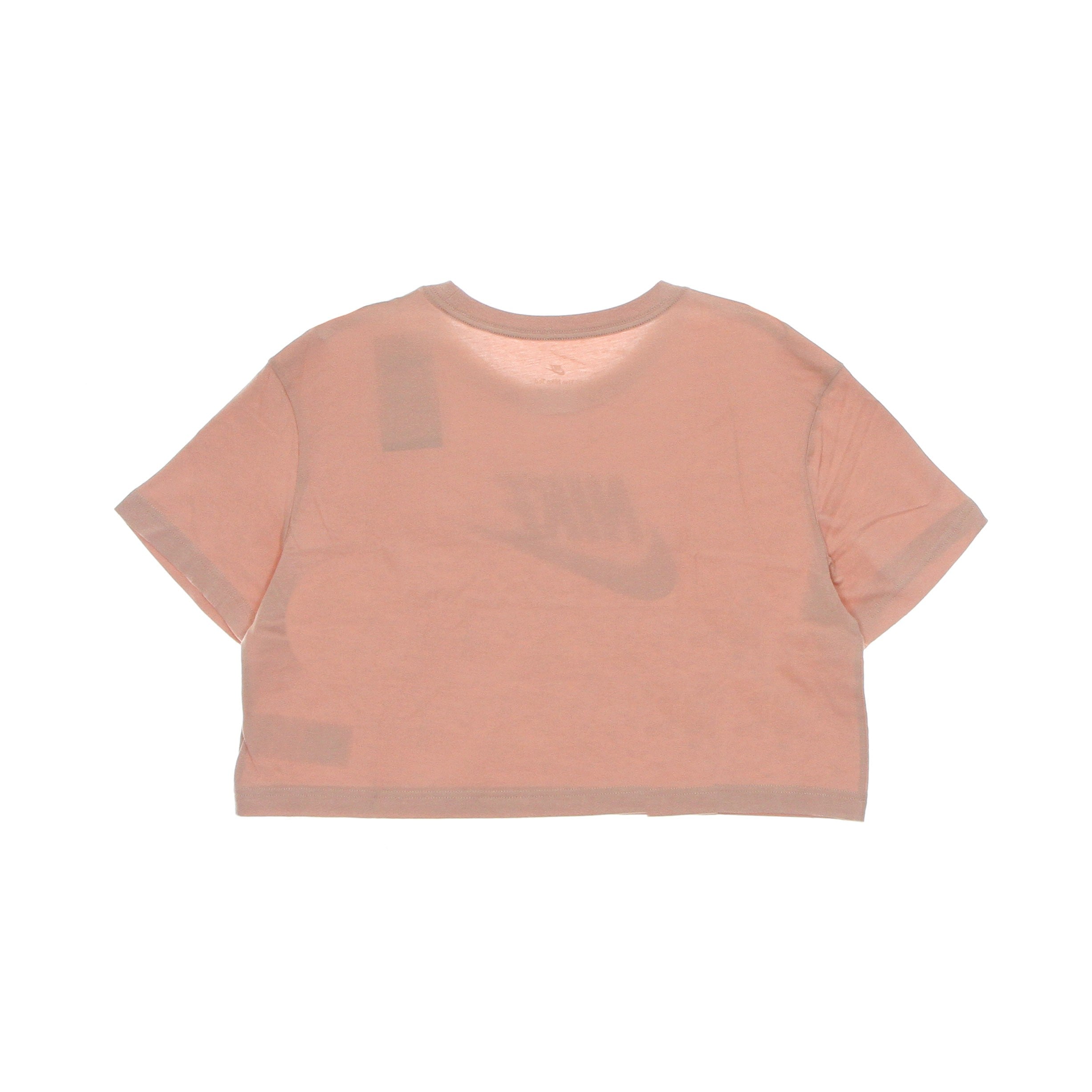 Maglietta Corta Donna Essential Crop Icon Tee Rose Whisper/white BV6175