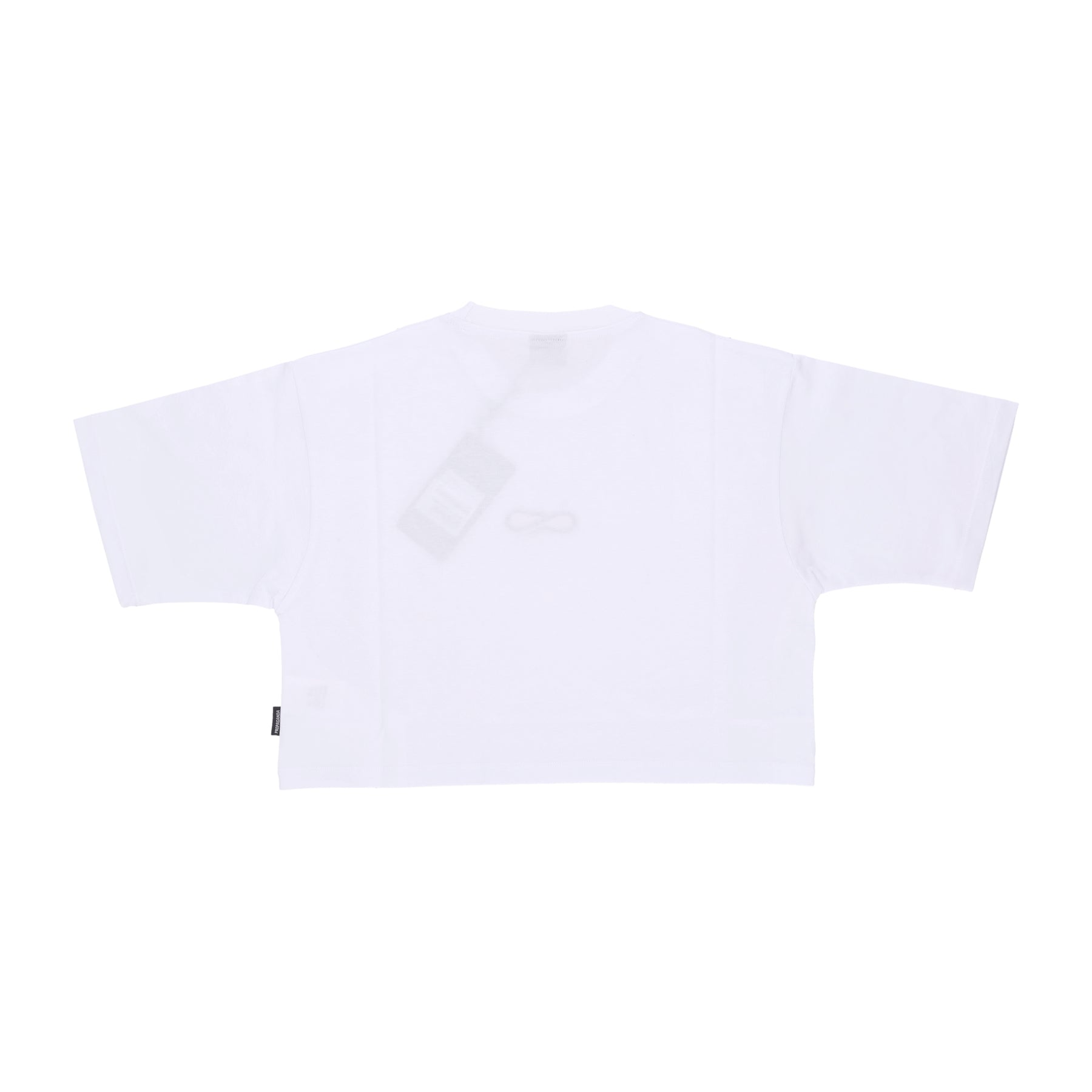Maglietta Corta Donna W Logo Embroidery Crop Top Tee White 24SSPRTS944