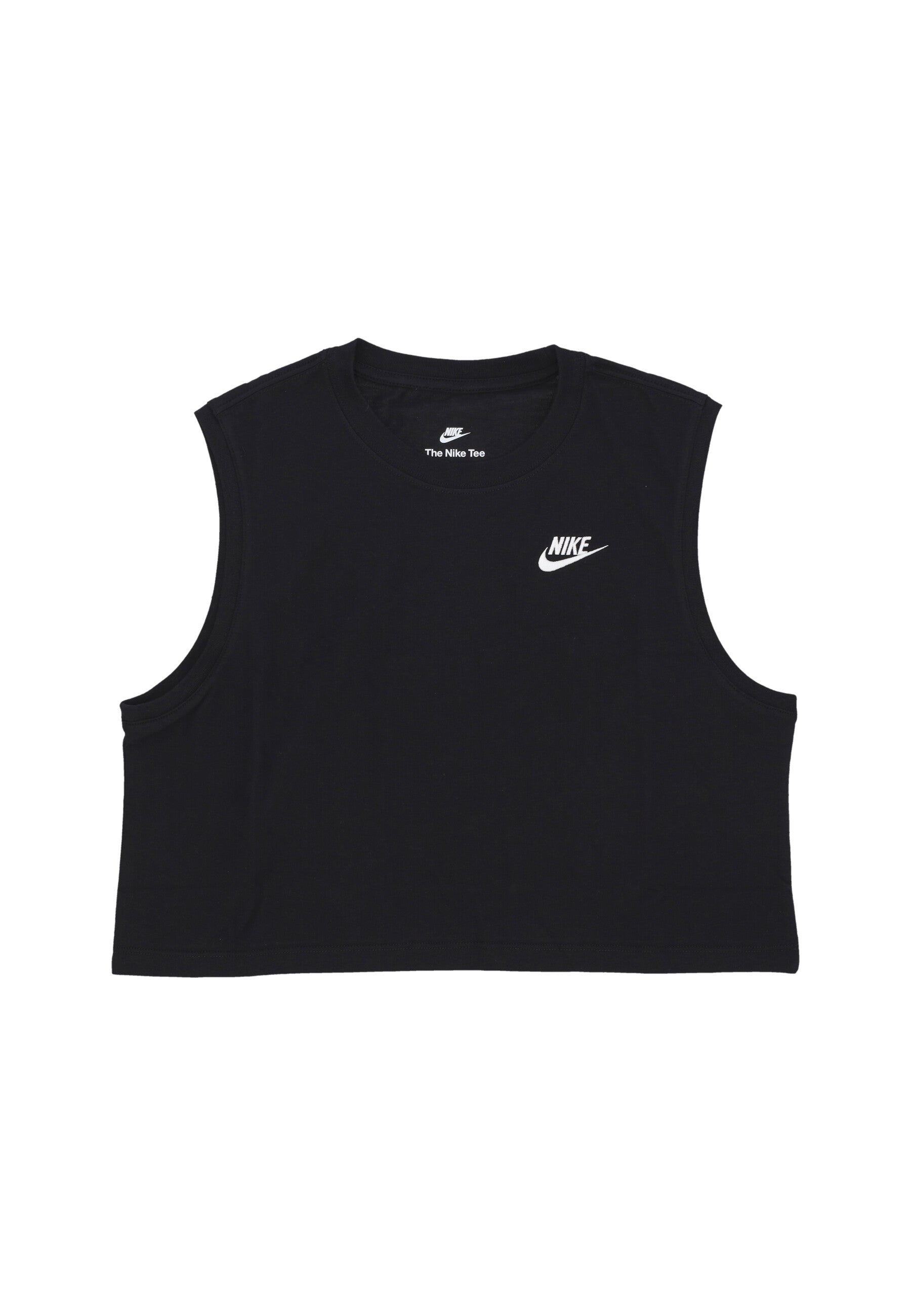 Maglietta Corta Donna W Sportswear Club Crop Tee Black/white FV5505-010