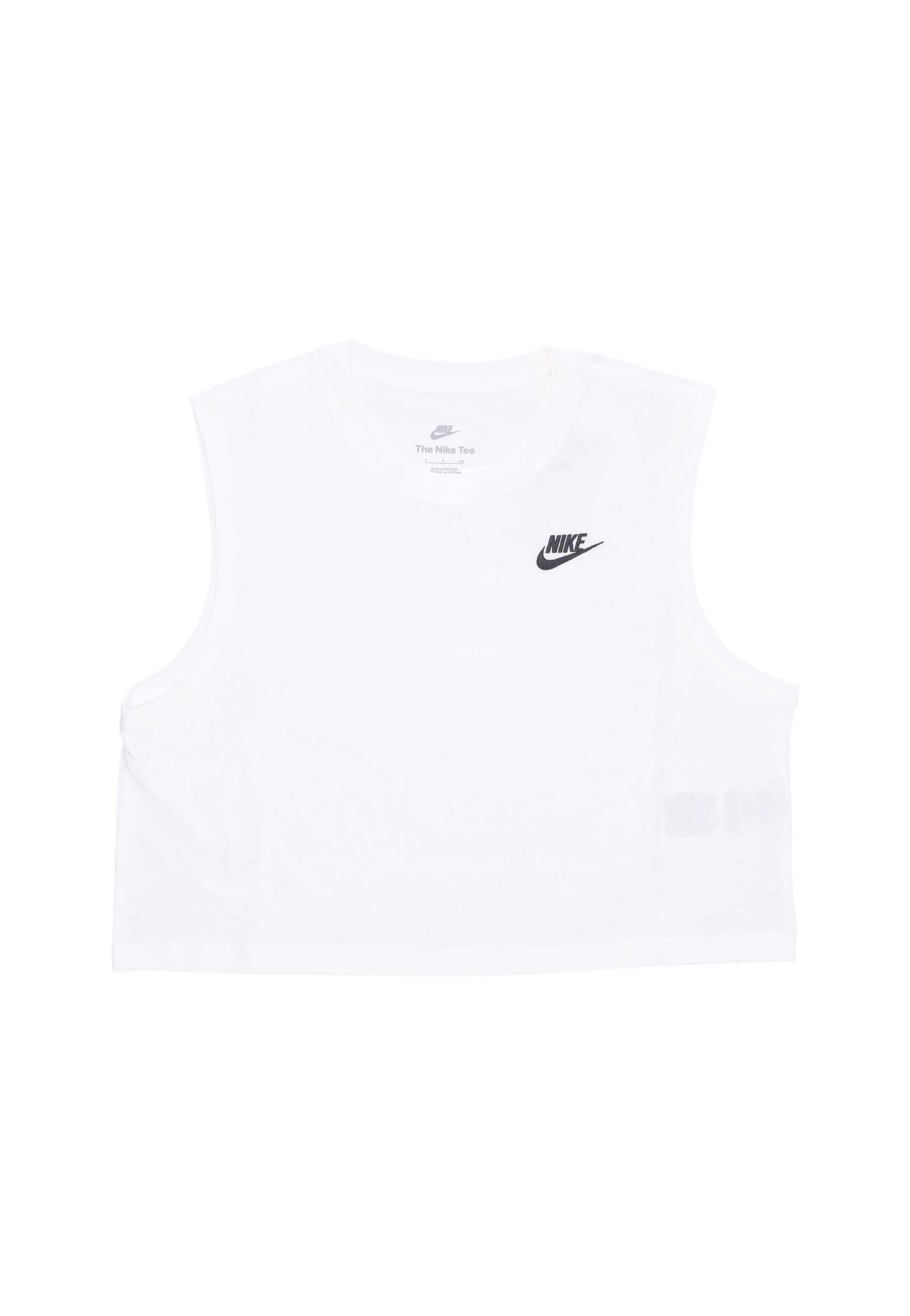 Maglietta Corta Donna W Sportswear Club Crop Tee White/black FV5505-100