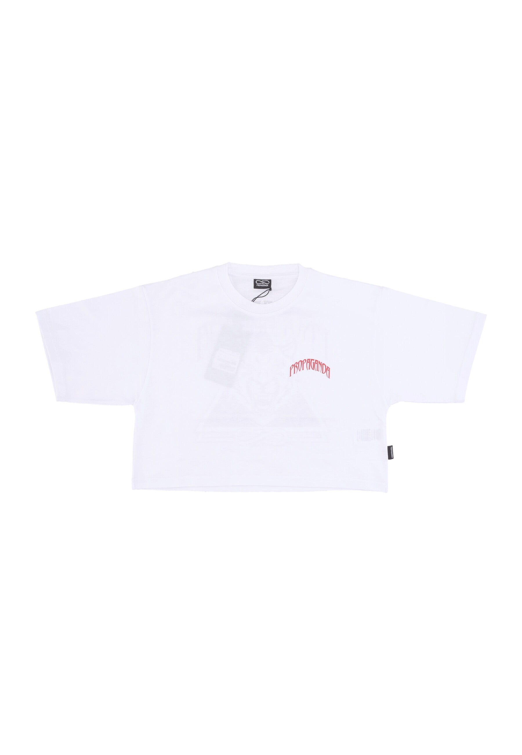 Maglietta Corta Donna W Triangle Bengala Crop Top Tee White 24SSPRTS931