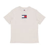 Maglietta Donna W Relax Melange Flag Tee Ancient White Melange DW0DW18796