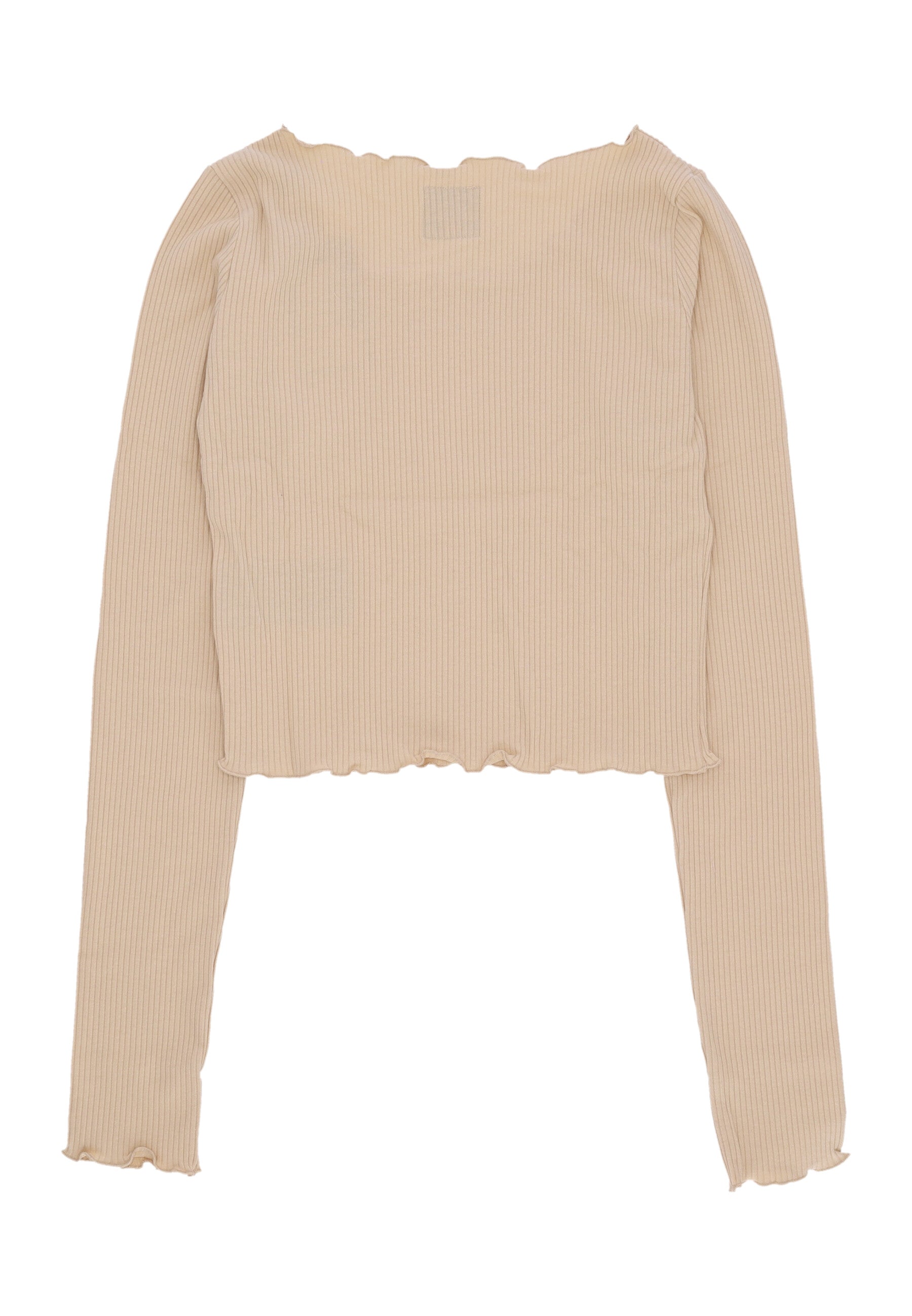 Maglietta Manica Lunga Donna W Retro Short Rib L/s Sand 61240022