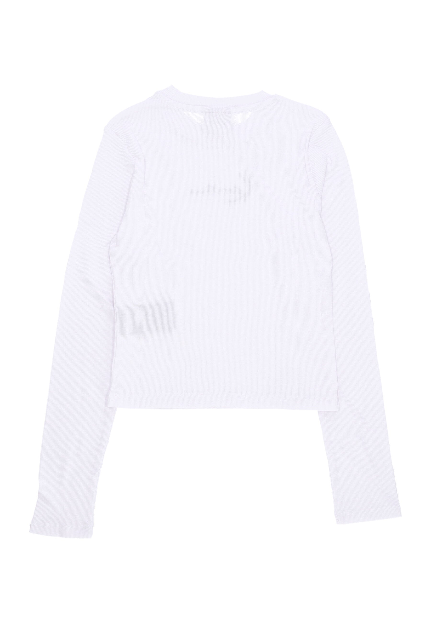 Maglietta Manica Lunga Donna W Small Signature Short L/s Rib White 61240014