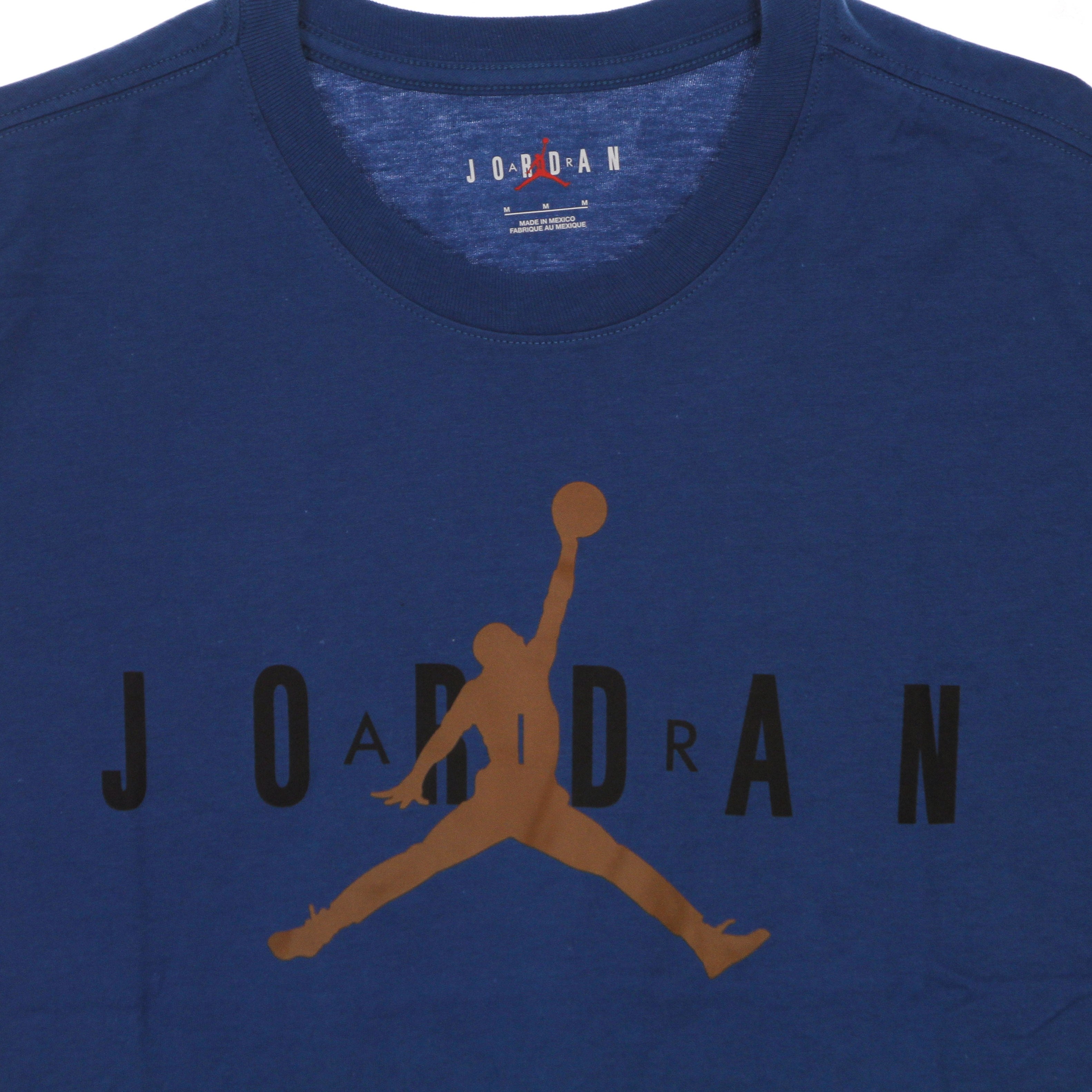 Maglietta Uomo Air Wordmark Dk Marina Blue/black/desert Bronze CK4212