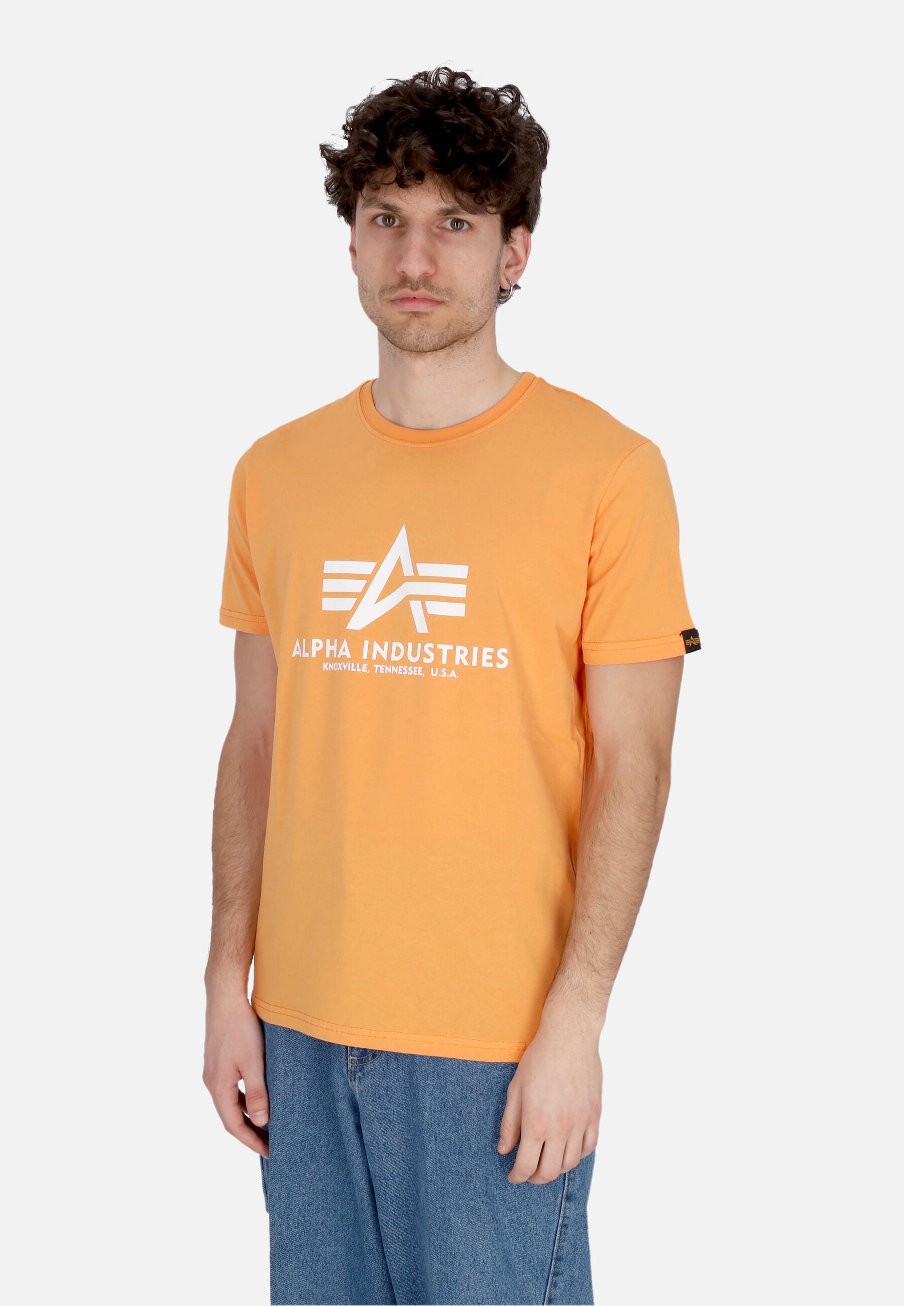 Maglietta Uomo Basic Tee Tangerine 100501AI