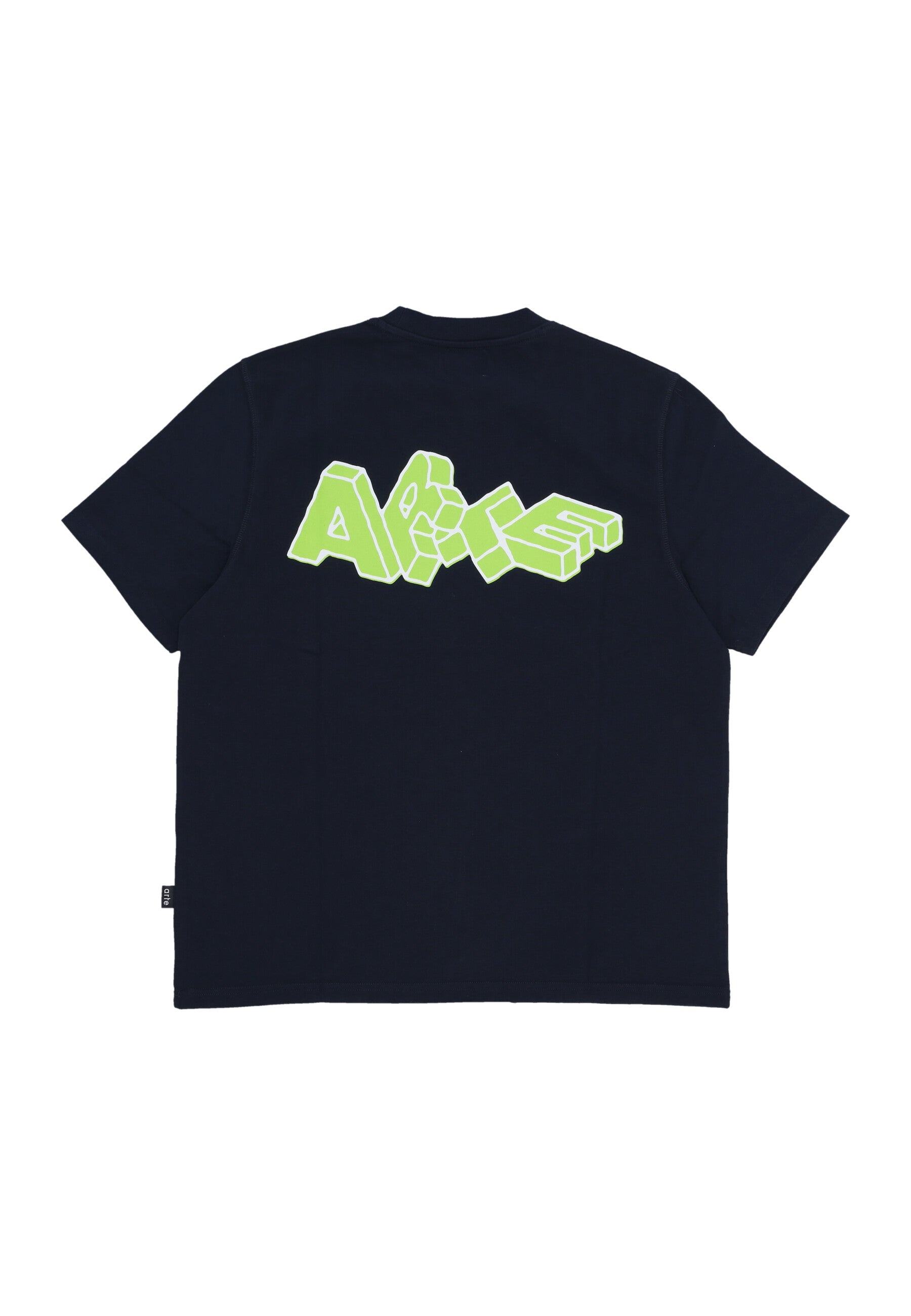 Maglietta Uomo Block Print T-shirt Navy 100T