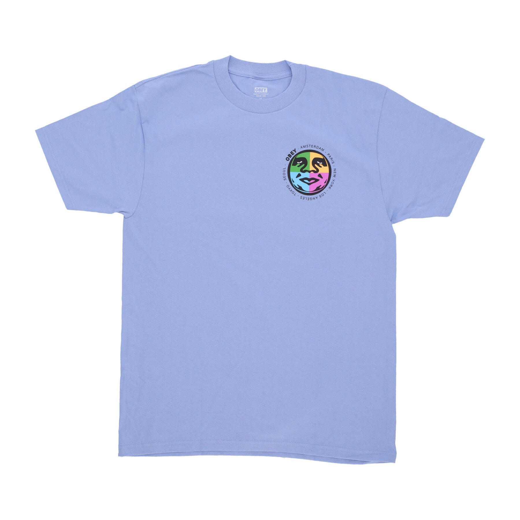 Obey Men's T-Shirt City Built Classic Tee Digital Violet 165263716