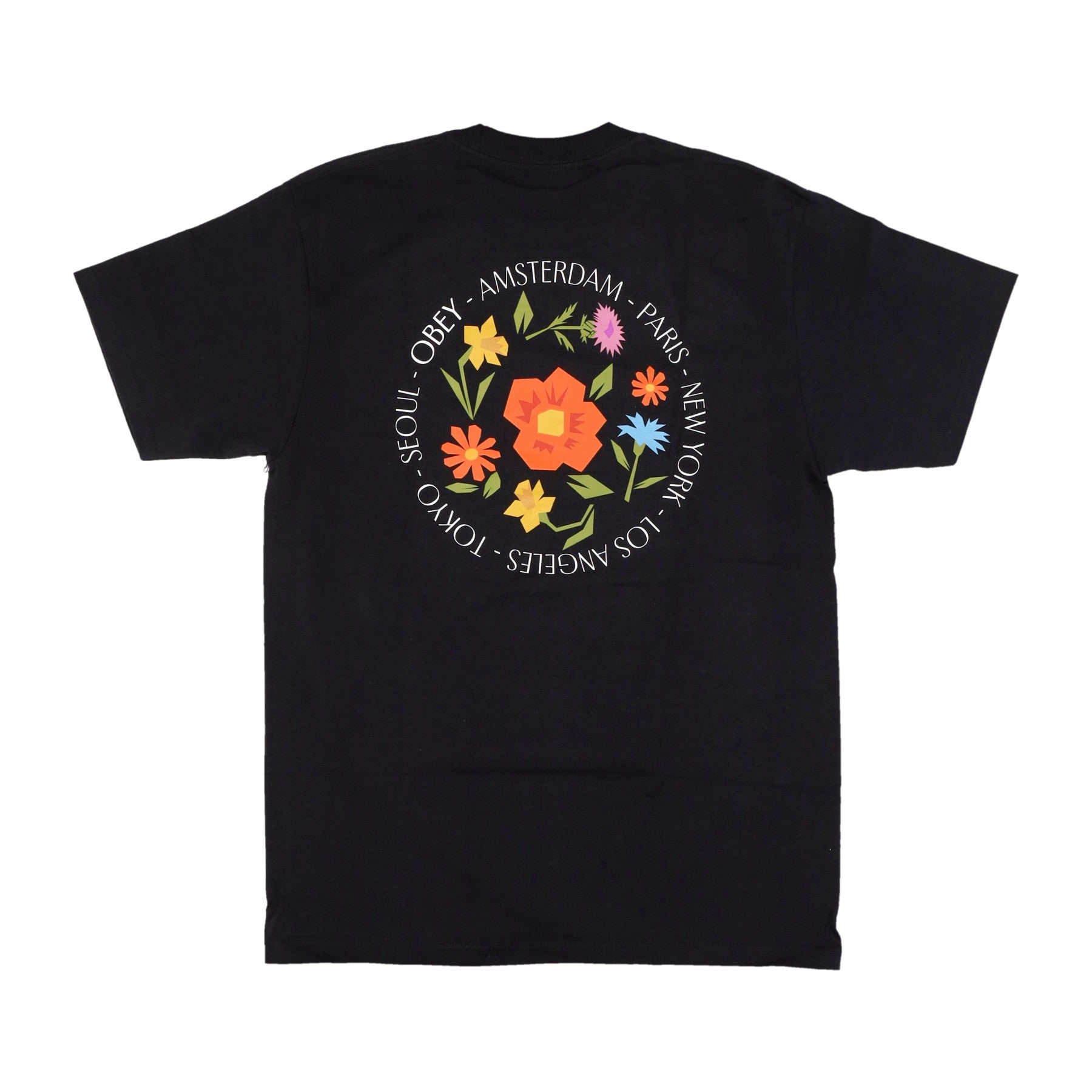 Maglietta Uomo City Flowers Classic Tee Black 165263695