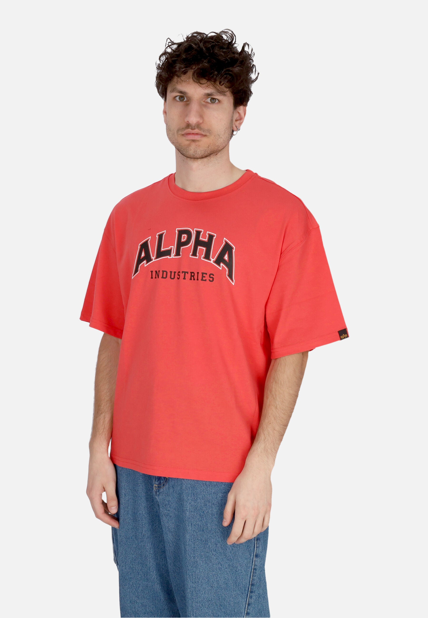 Maglietta Uomo College Tee Radiant Red 146501