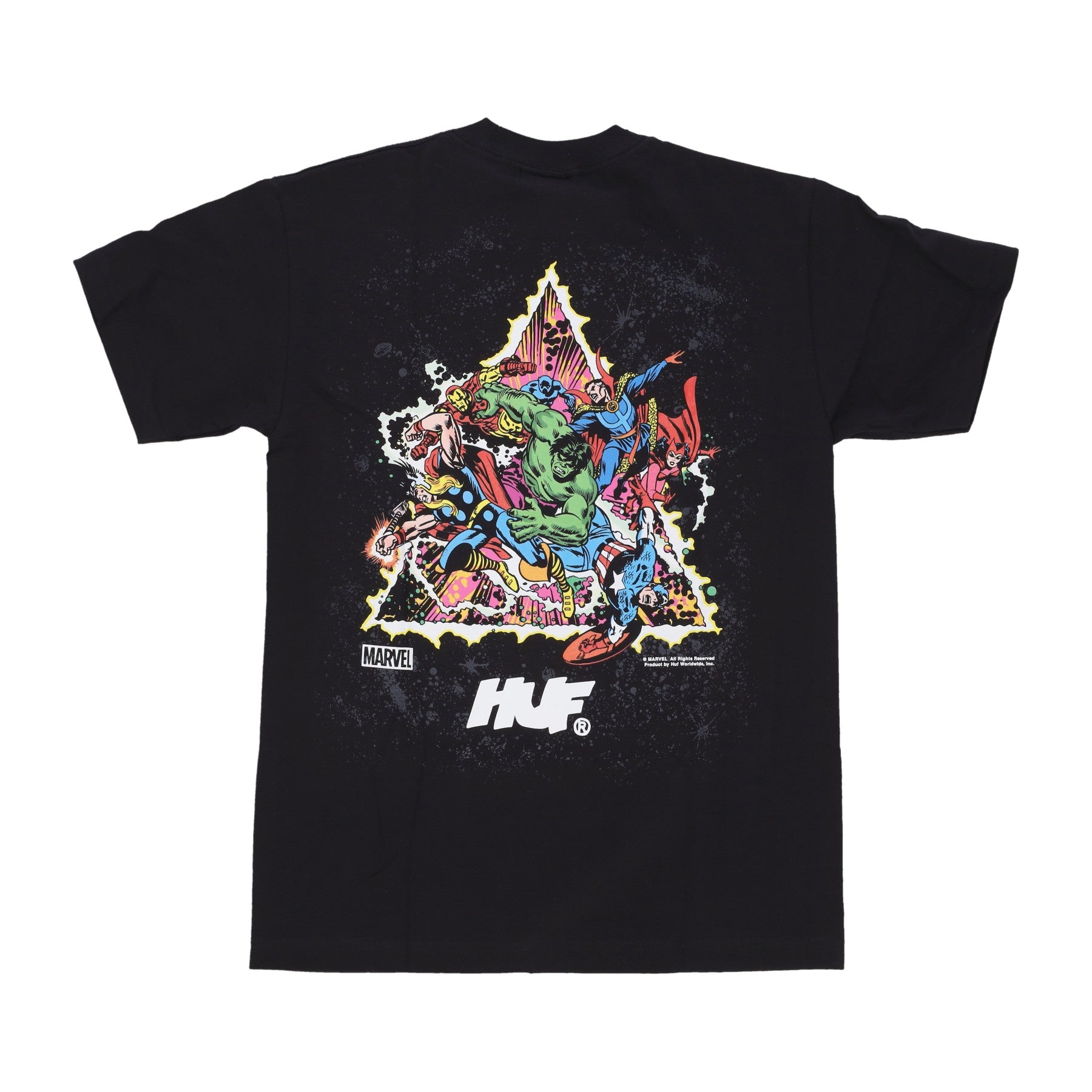 Maglietta Uomo Cosmic Assemblage Tee X Avengers Black TS02196