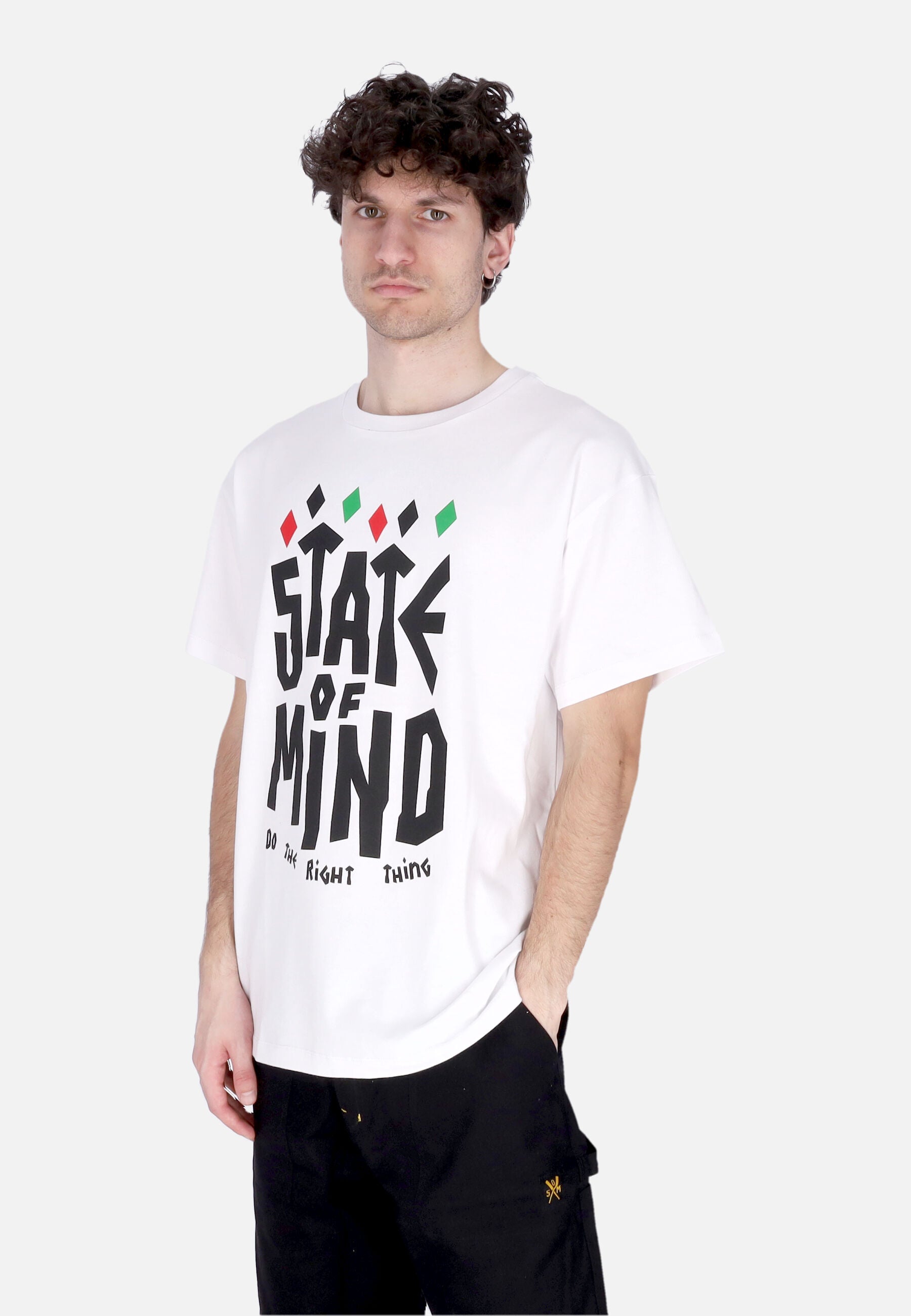 Maglietta Uomo Do The Right Thing Tee White TSSOM4124