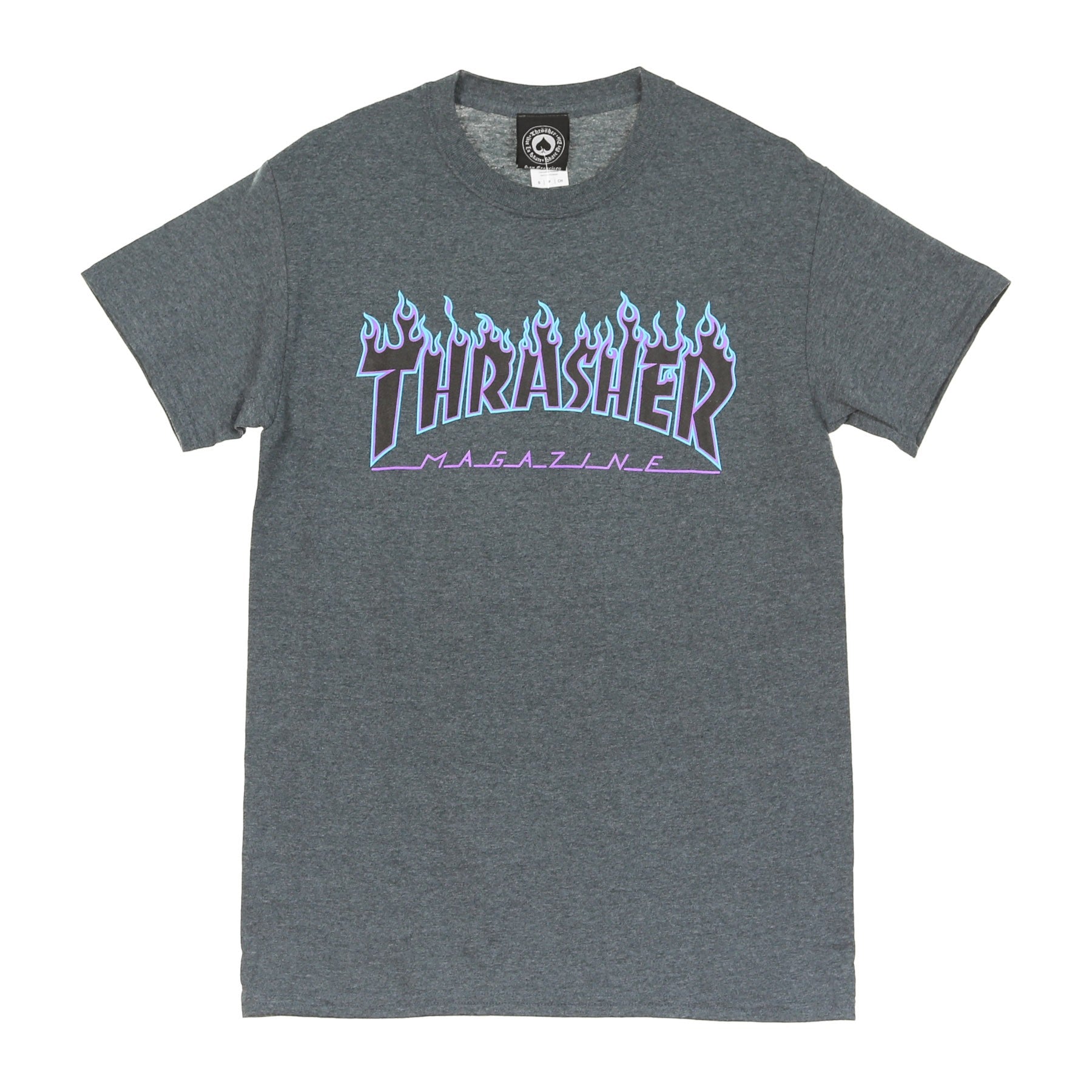 Maglietta Uomo Flame Tee Dark Heather Grey/purple E20THRFLA