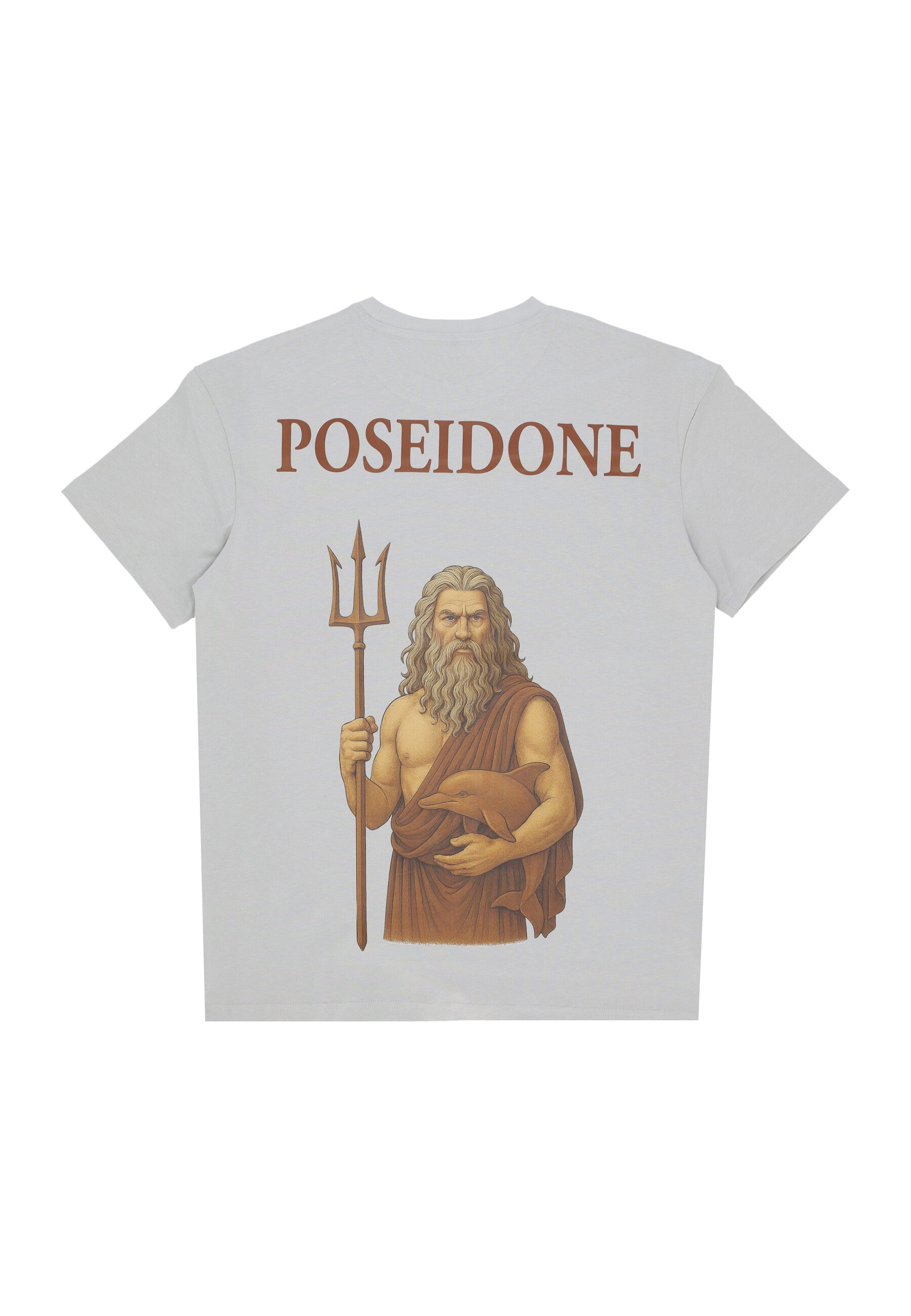 Maglietta Uomo Gods Poseidone Tee Light Asphalt TOG002-TS-GODS-POSE