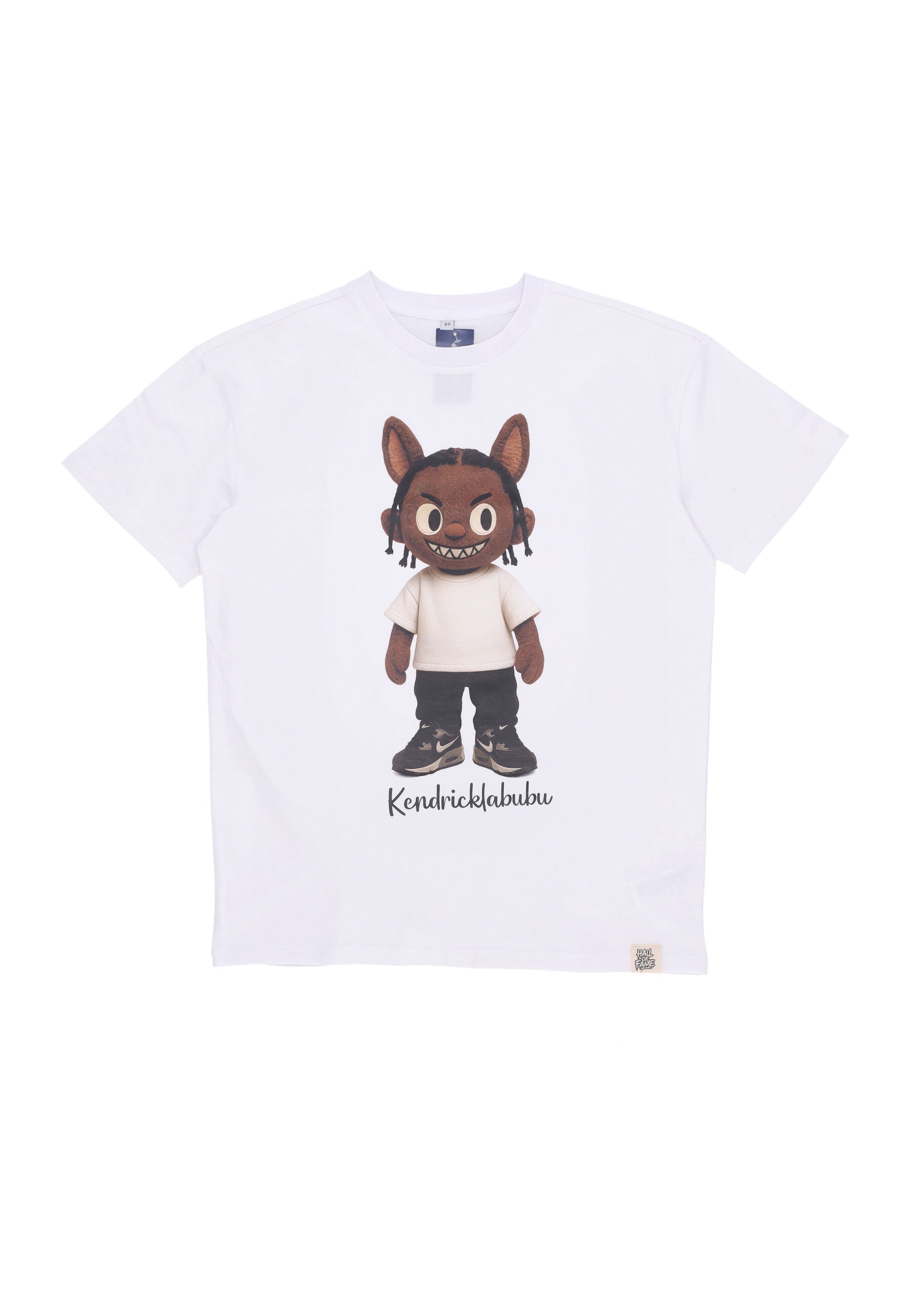 Maglietta Uomo Labubu Kendrick Tee White HOF003-TS-LABUBU-KENDRICK