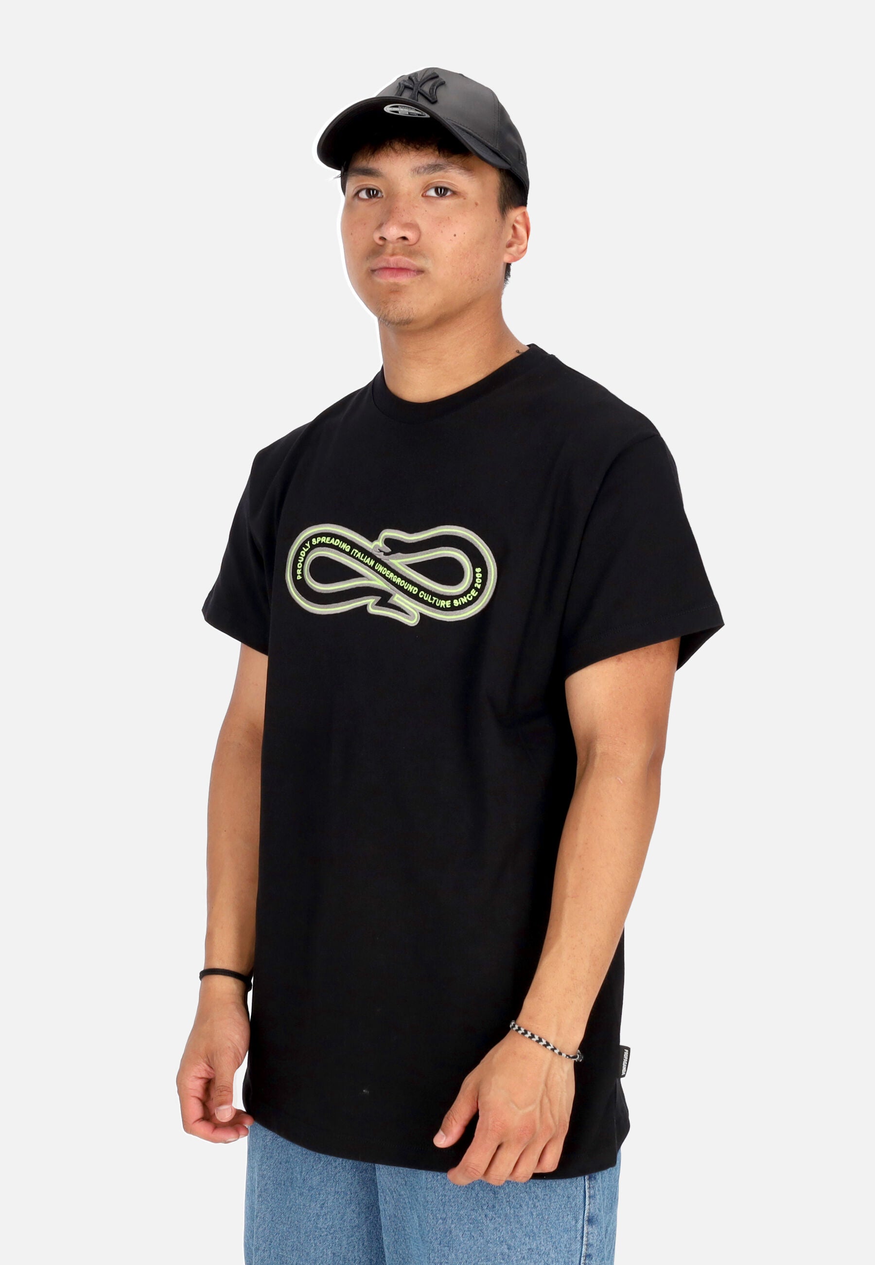 Maglietta Uomo Logo Baseball Tee Black 24SSPRTS841