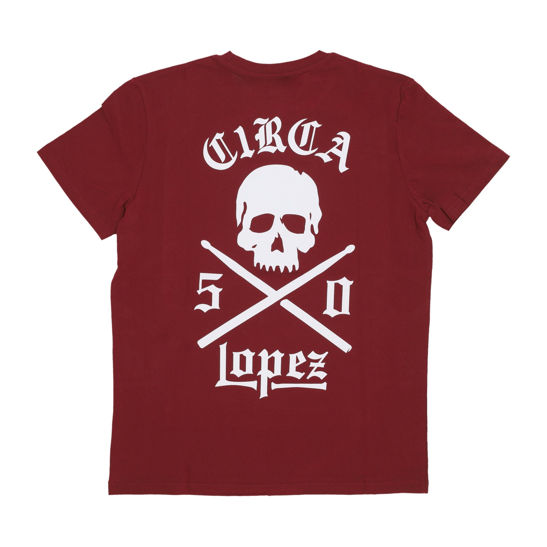 Maglietta Uomo Lopez 50 Tee Burgundy LTS003