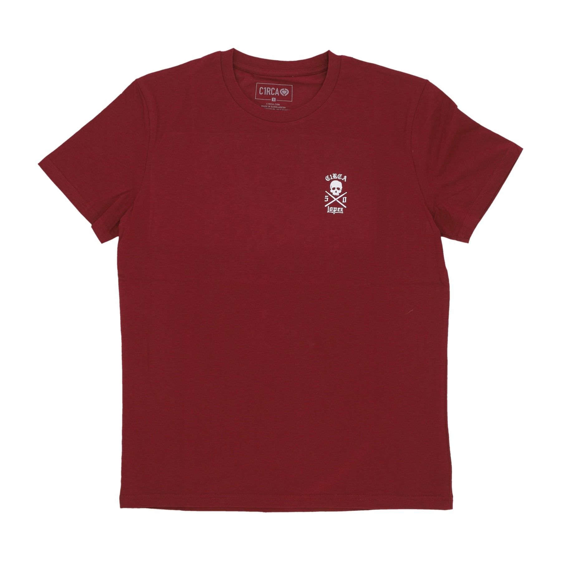 Maglietta Uomo Lopez 50 Tee Burgundy LTS003