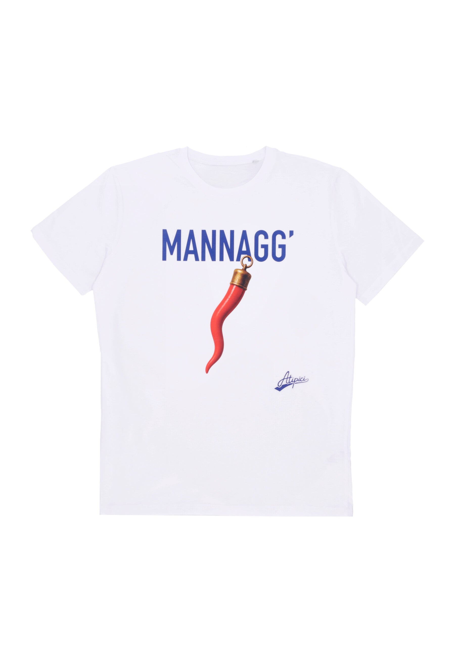Maglietta Uomo Mannagg' Tee White ATIPICI106-TS-MANNAGG