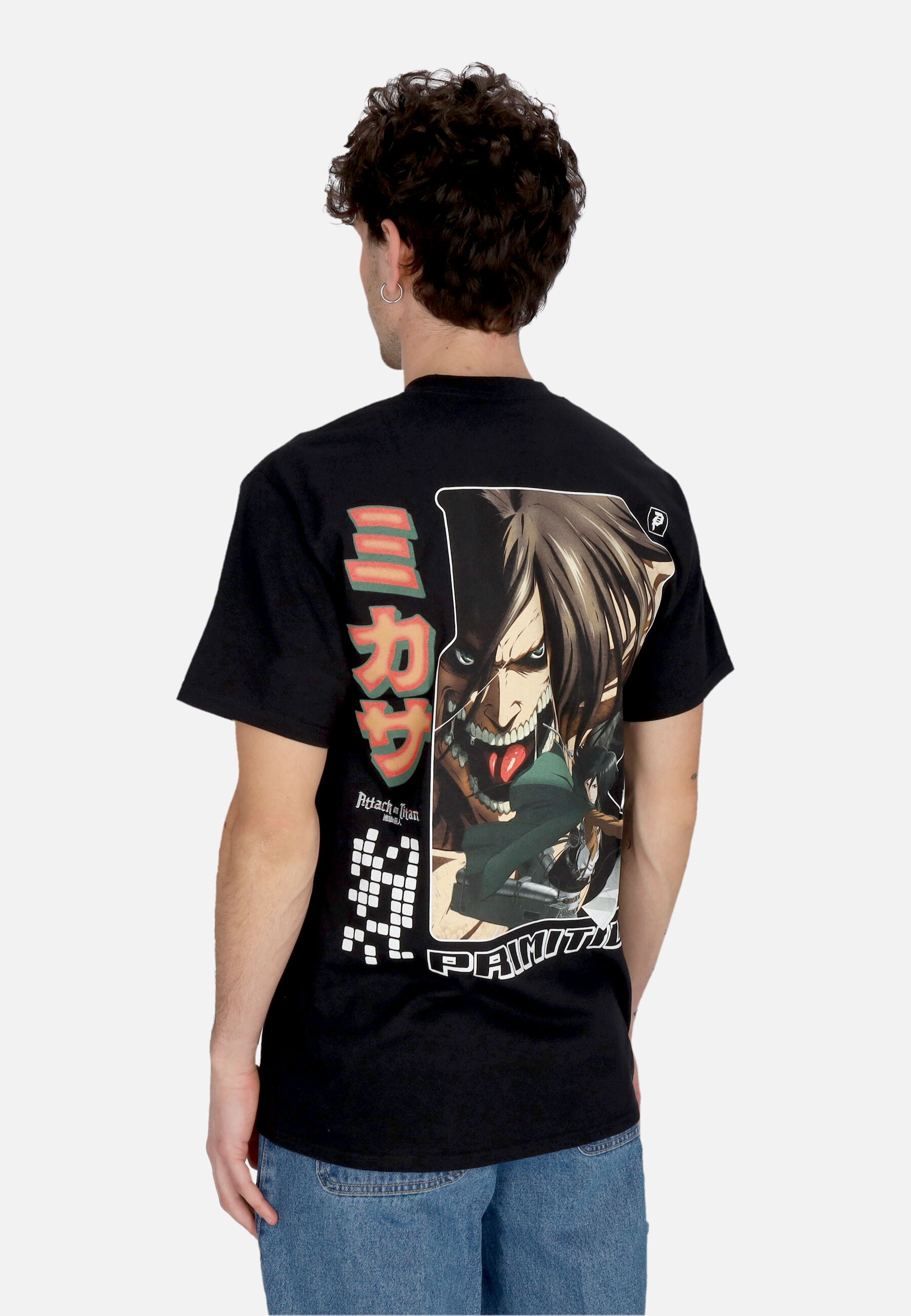 Maglietta Uomo Mikasa Tee X Attack On Titan Black PRASSP2419