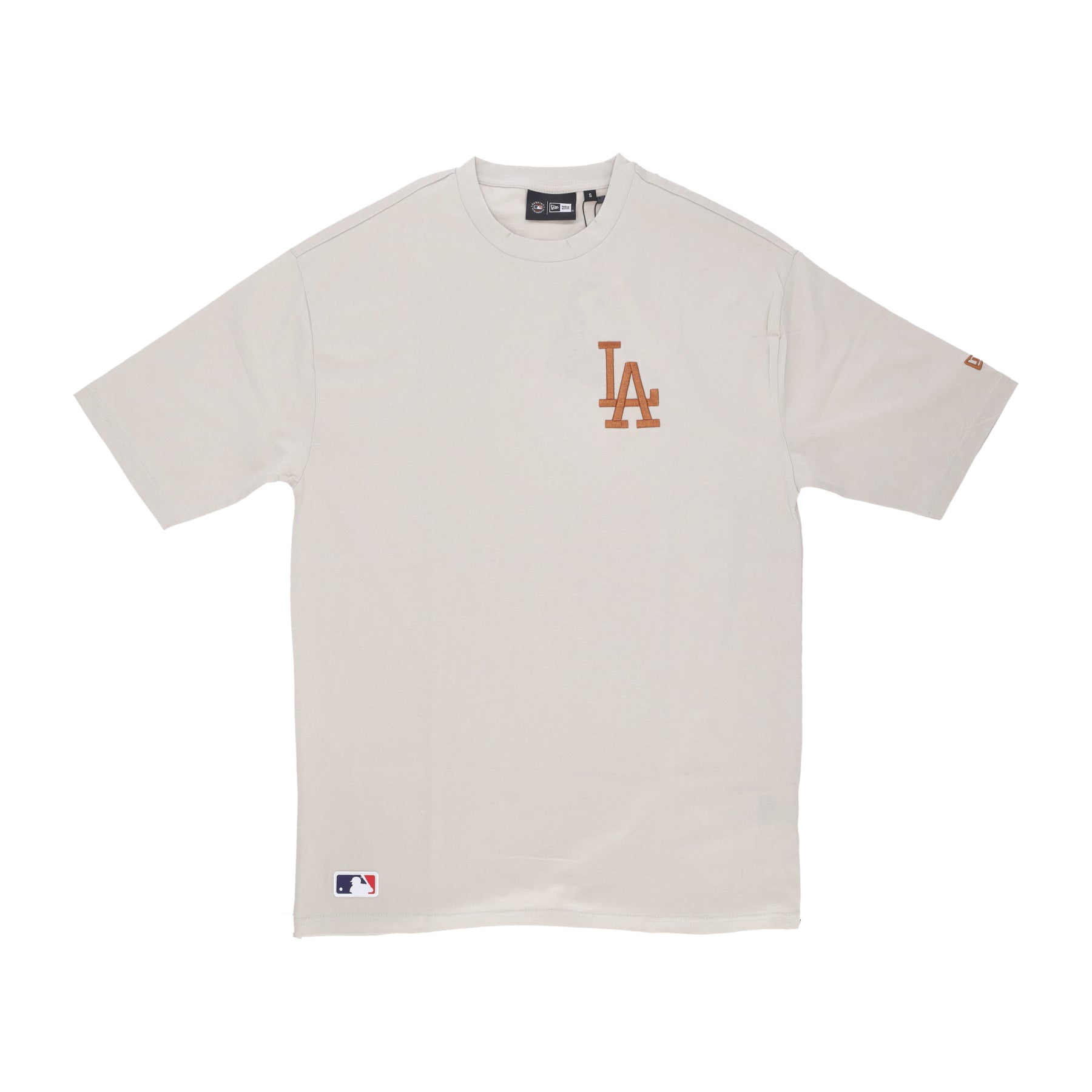 Maglietta Uomo Mlb League Essentials Lc Oversize Tee Losdod Stone/earth Brown 60435554
