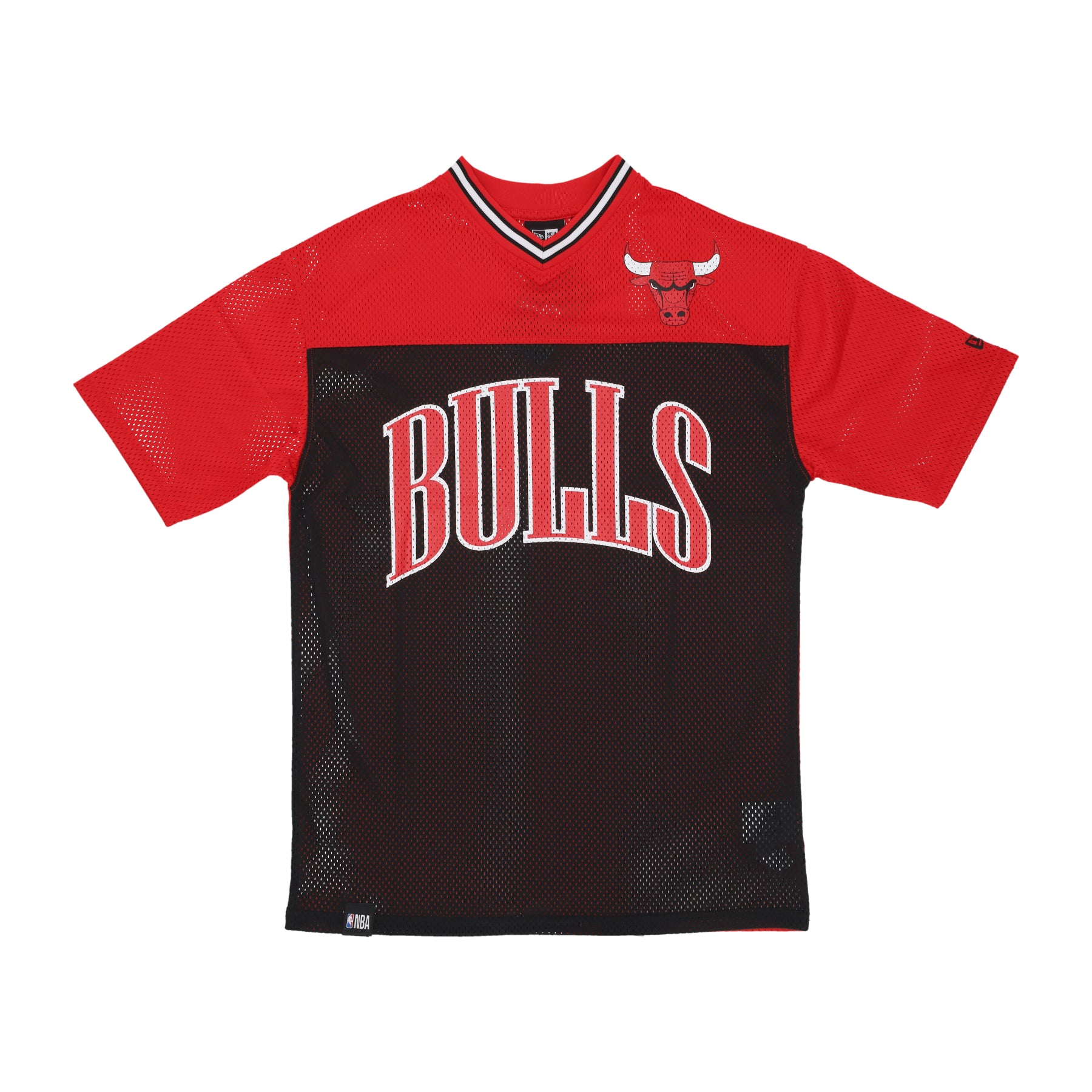 Maglietta Uomo Nba Arch Graphic Mesh Oversize Tee Chibul Front Door Red/black 60435447