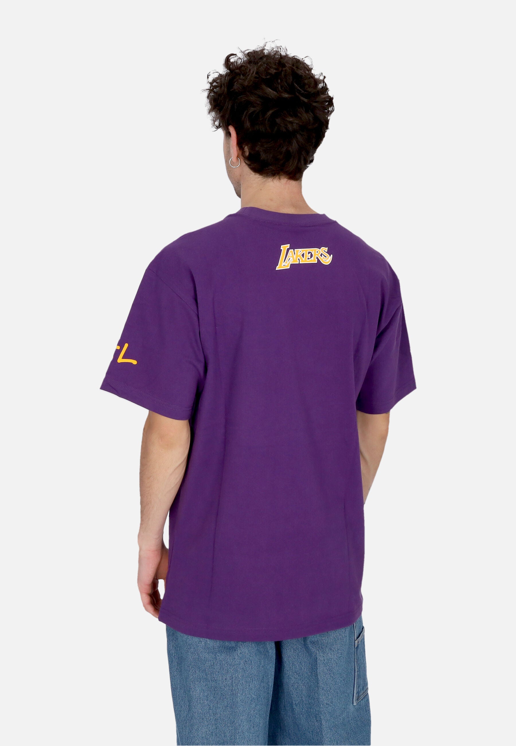 Maglietta Uomo Nba Heavyweight Premium Player Vintage Logo Tee Ervin Johnson Loslak Purple TCRW6611-LALYYEJSPURP