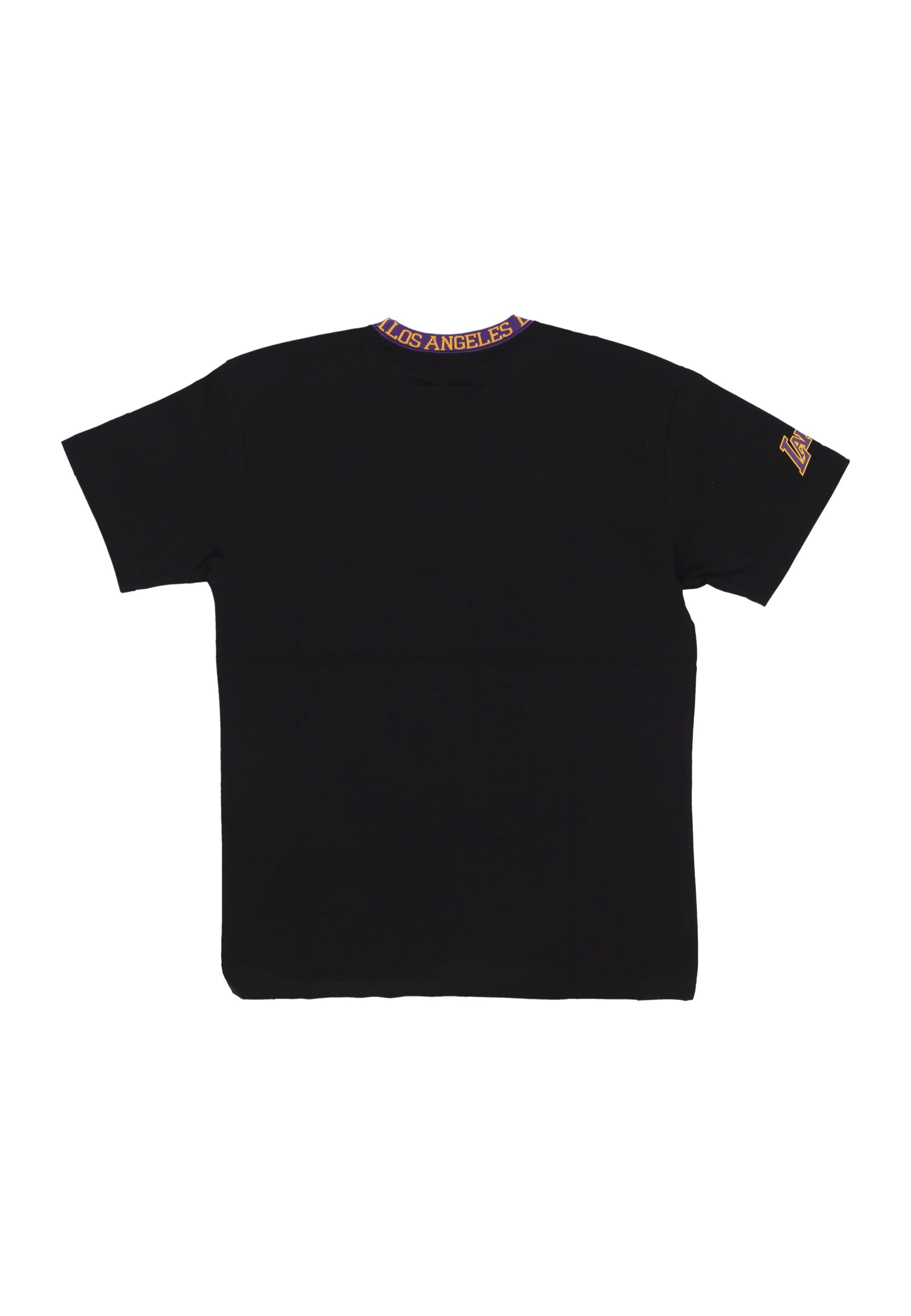 Maglietta Uomo Nba Jacquard Ringer Vintage Logo Tee Loslak Black TCRW6601-LALYYPPPBLCK