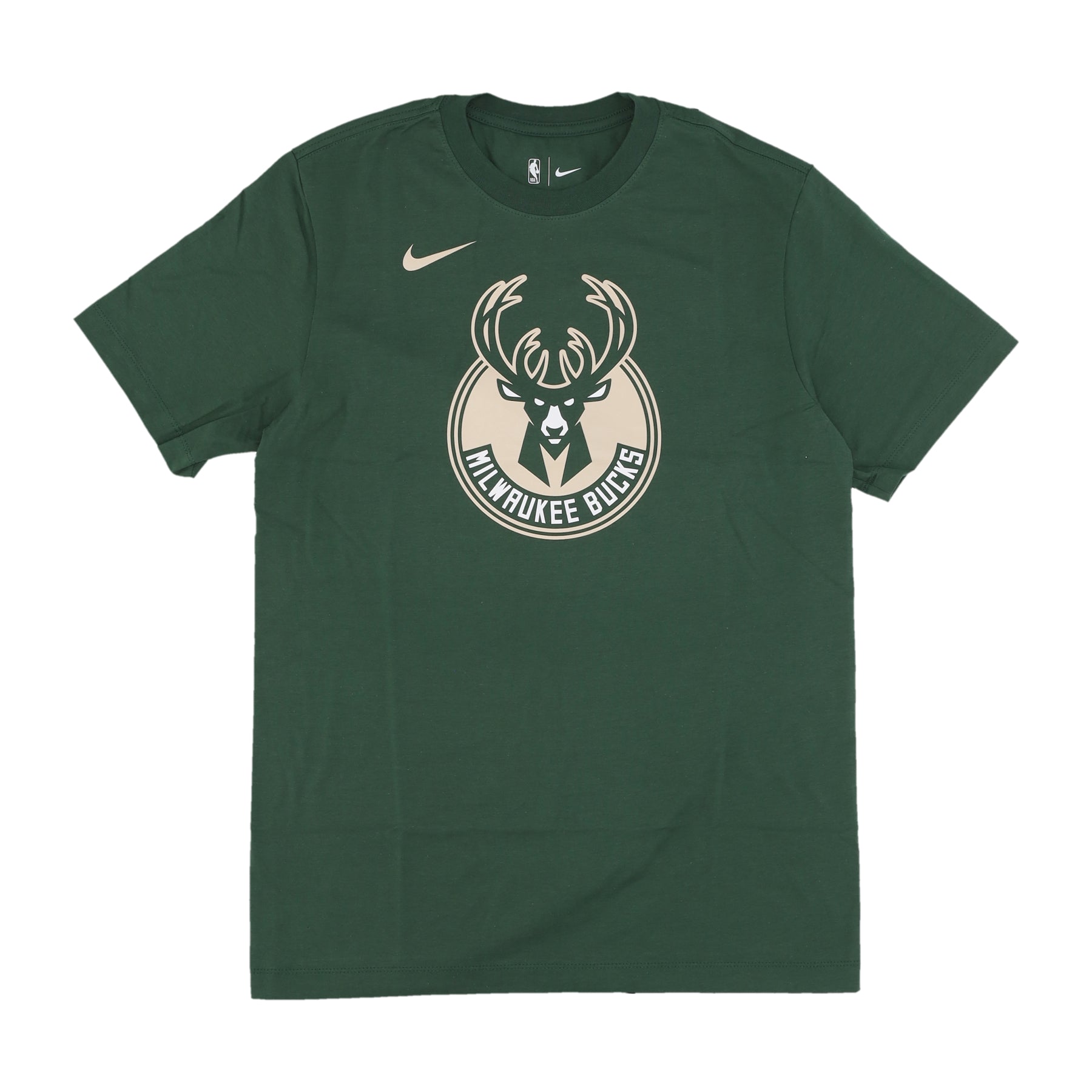 Maglietta Uomo Nba Logo Essential Tee Milbuc Fir FJ0247-323