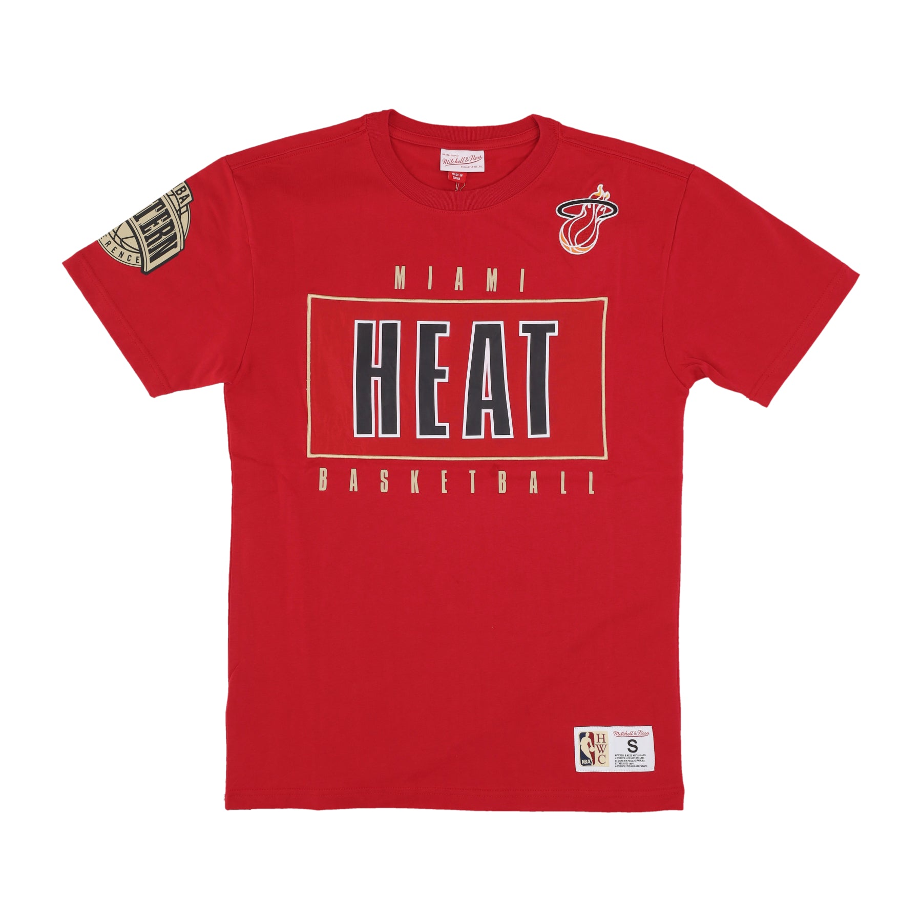 Maglietta Uomo Nba Team Og 2.0 Premium Vintage Logo Tee Miahea Original Team Colors TCRW7096-MHEYYPPPSCAR