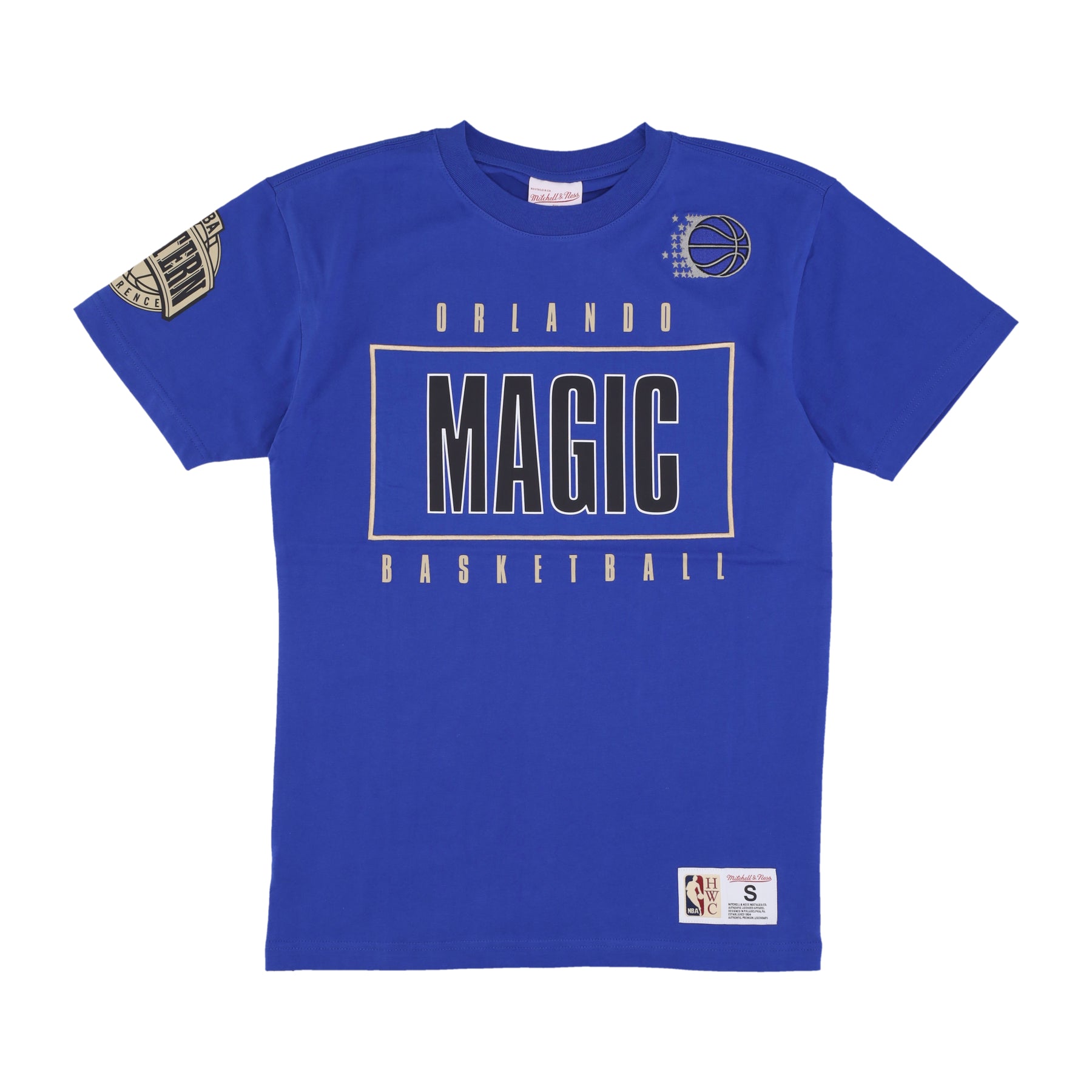 Maglietta Uomo Nba Team Og 2.0 Premium Vintage Logo Tee Orlmag Original Team Colors TCRW7096-OMAYYPPPROYA