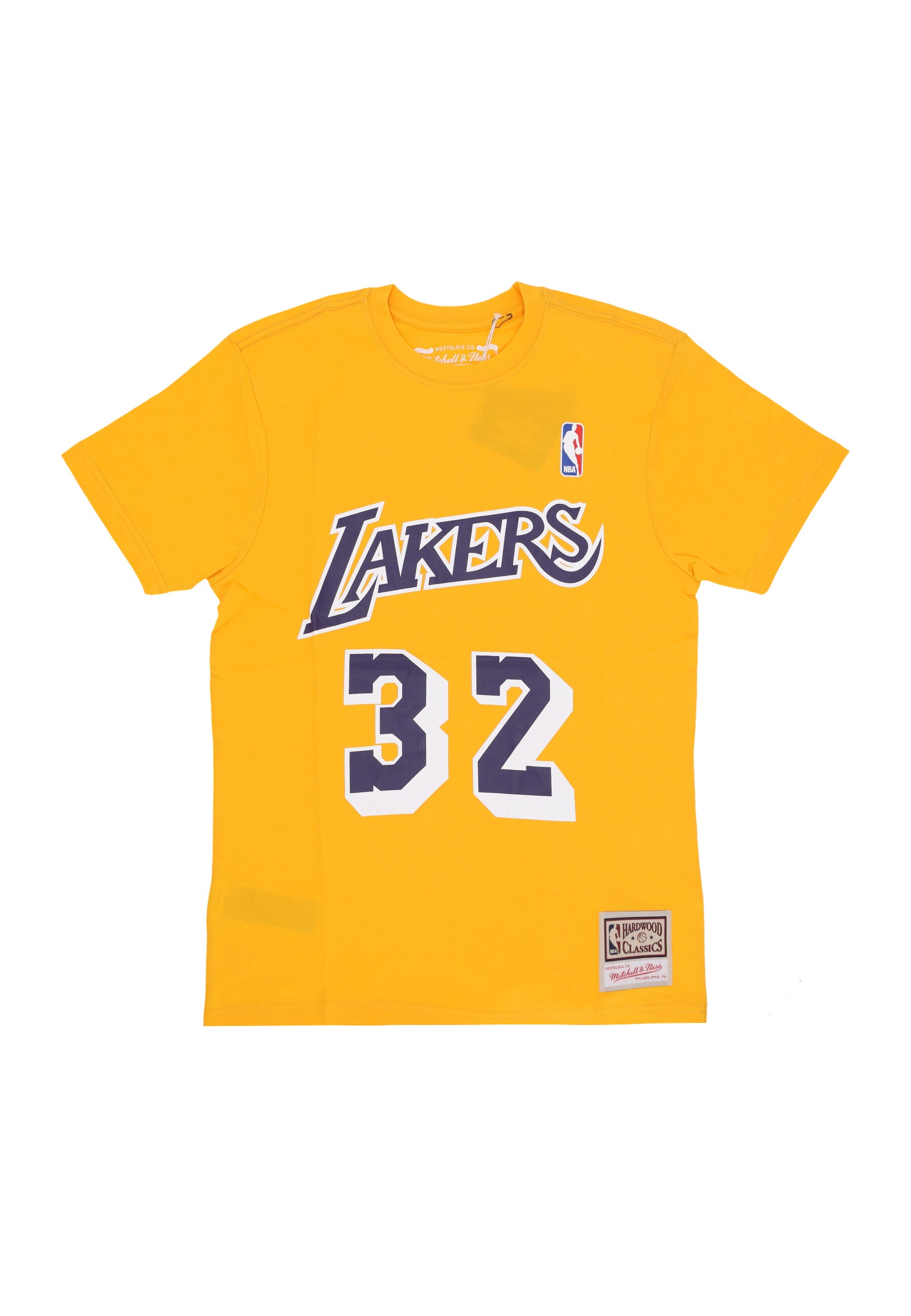 Maglietta Uomo Nba Tee No 32 Magic Johnson Loslak Original Team Colors BMTRINTL1074-LALMJYELL