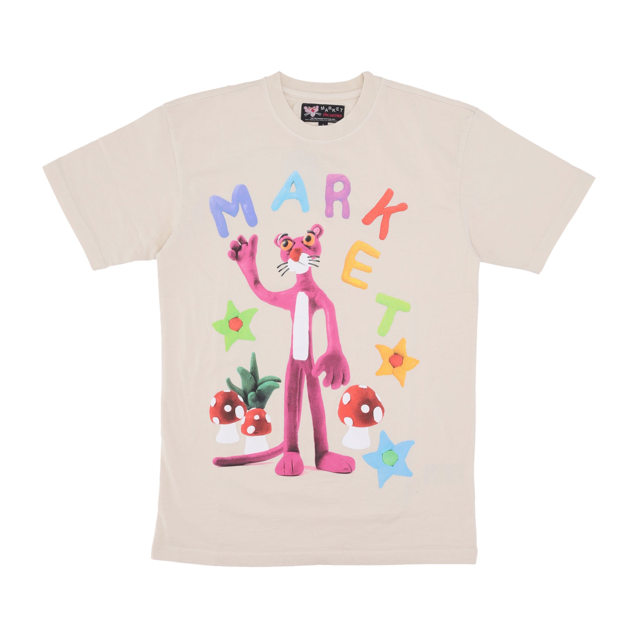 Maglietta Uomo Nostalgia Tee X Pink Panther Ecru 399001789