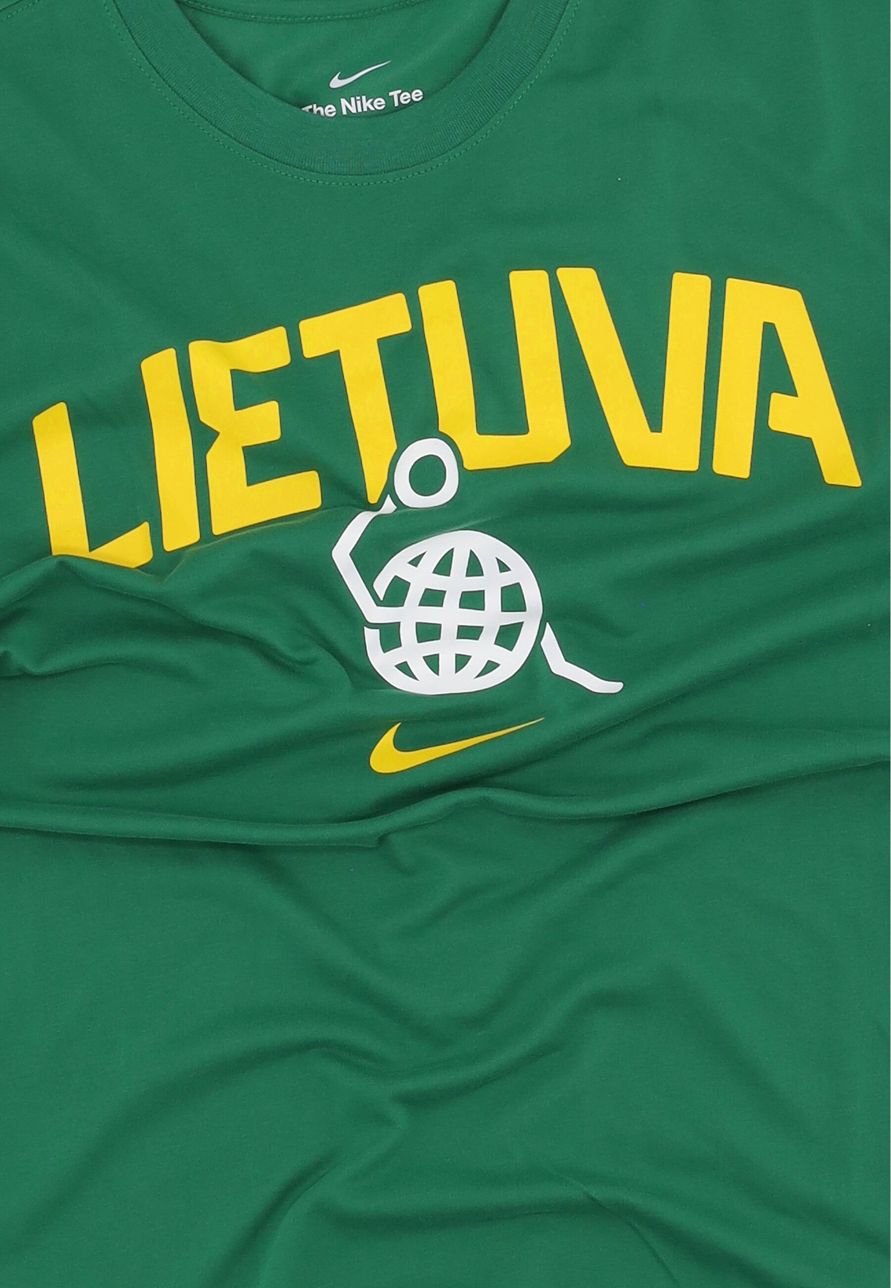 Maglietta Uomo Olympic 2024 Basketball Tee Team Lithuania Pine Green/pine Green/white/tour Yellow FQ3675-302