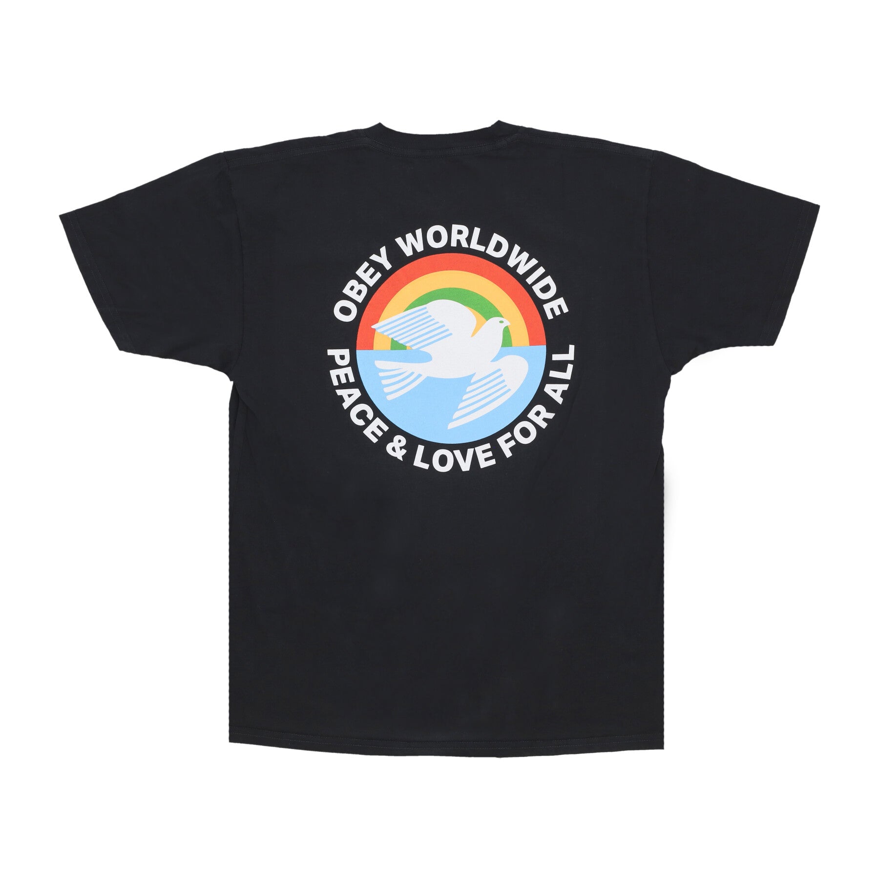 Maglietta Uomo Peace & Love For All Classic Pigment Tee Pigment Vintage Black 163813765