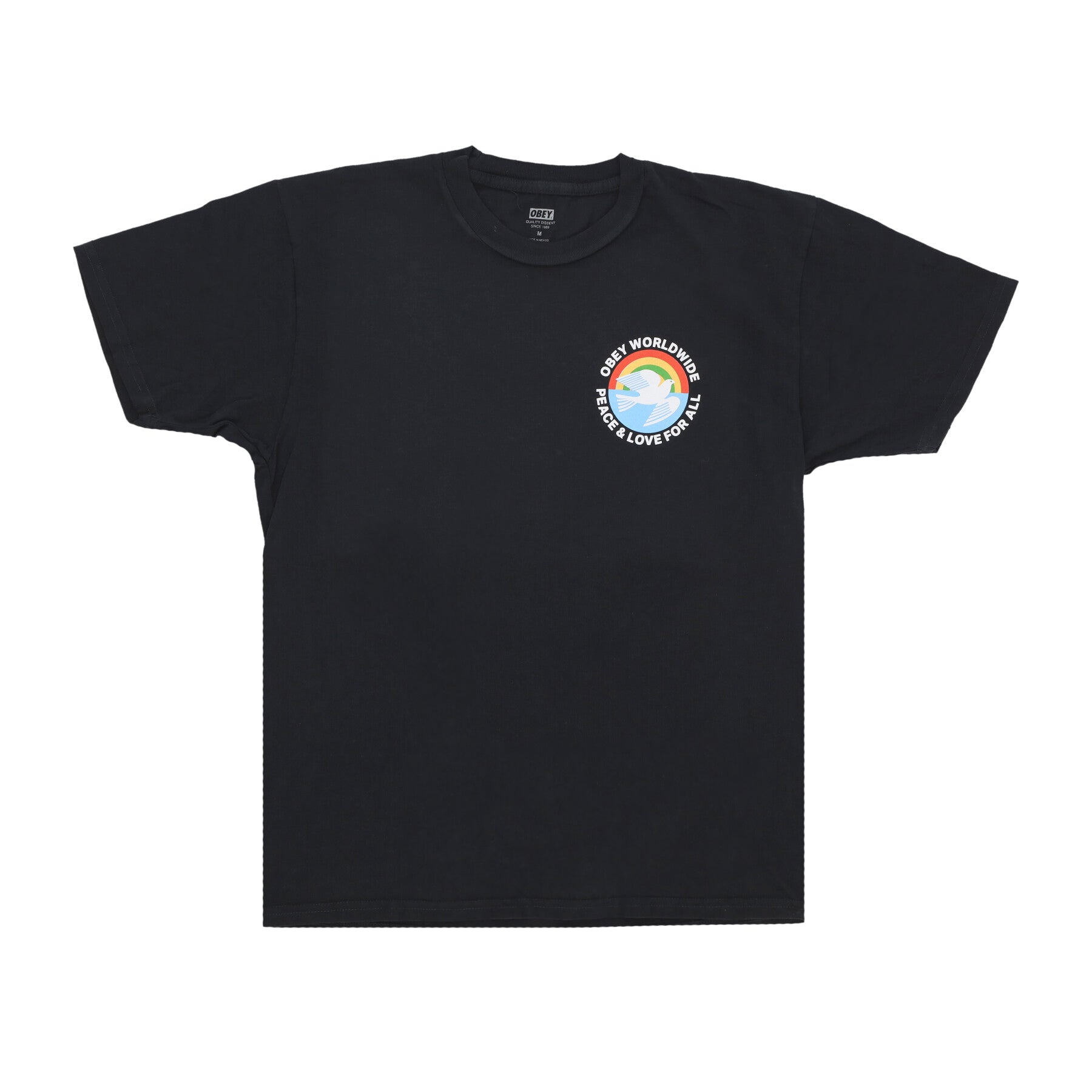 Maglietta Uomo Peace & Love For All Classic Pigment Tee Pigment Vintage Black 163813765